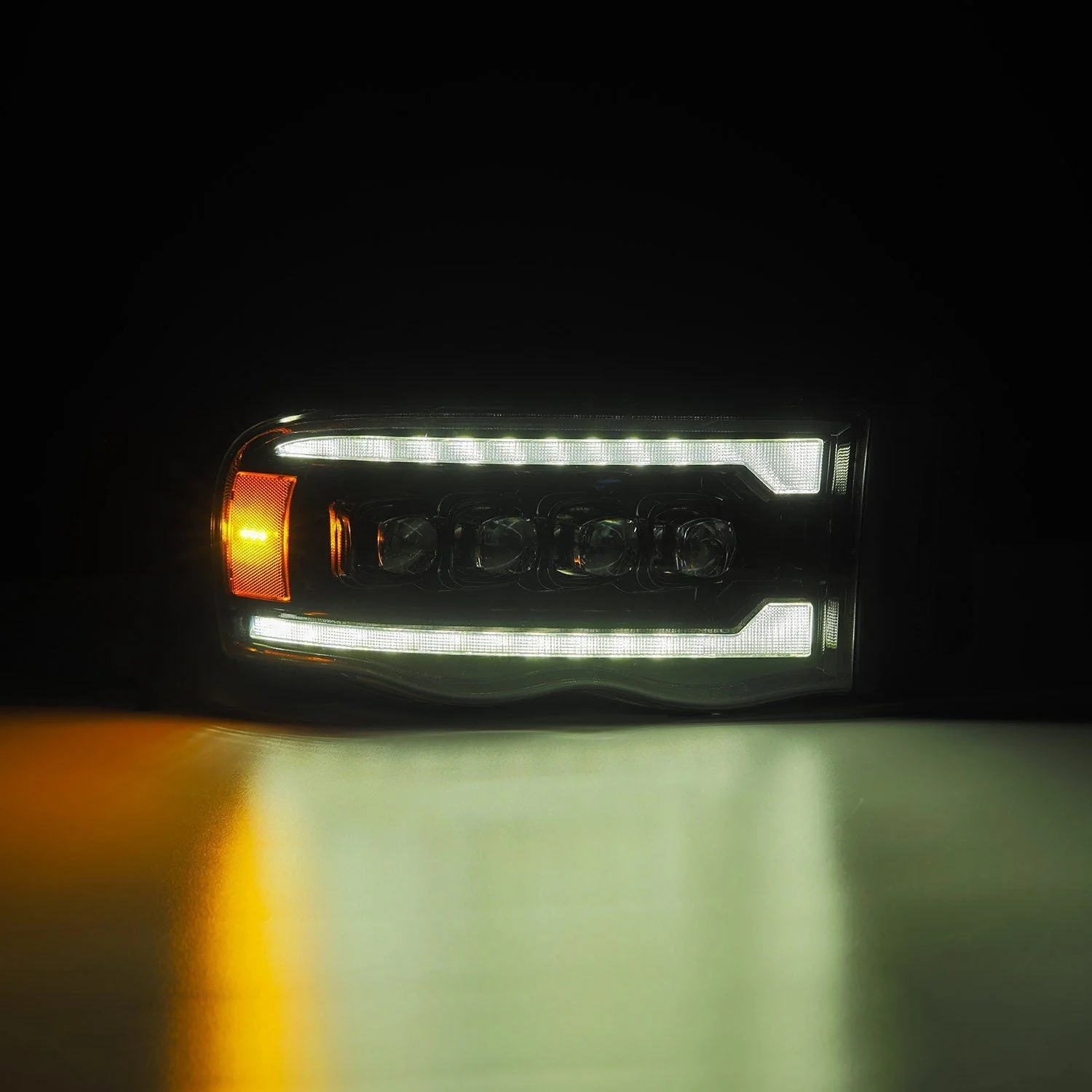 02-05 Dodge Ram NOVA-Series LED Projector Headlights Alpha-Black - Image 12