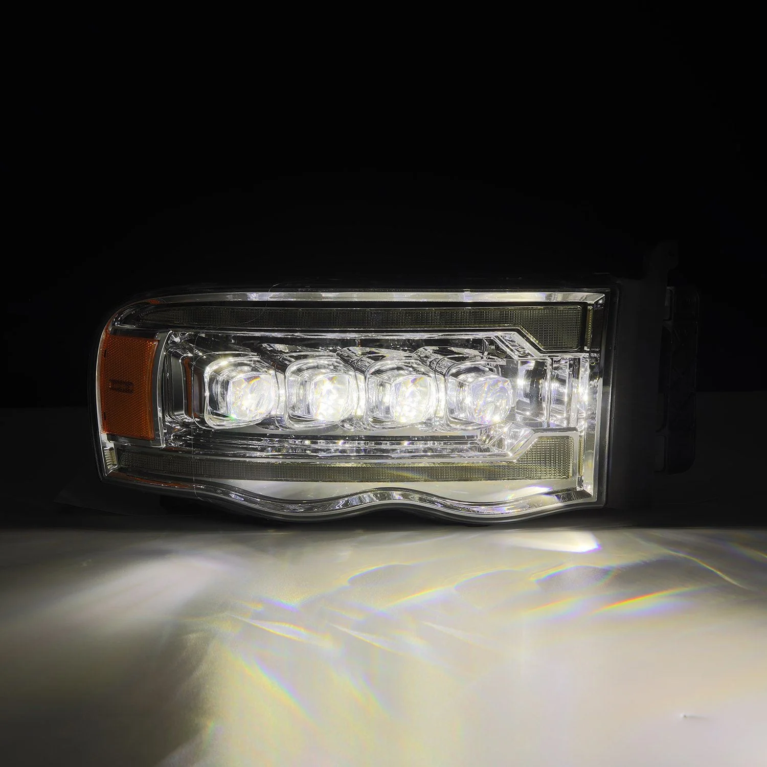 02-05 Dodge Ram NOVA-Series LED Projector Headlights Chrome - Image 9