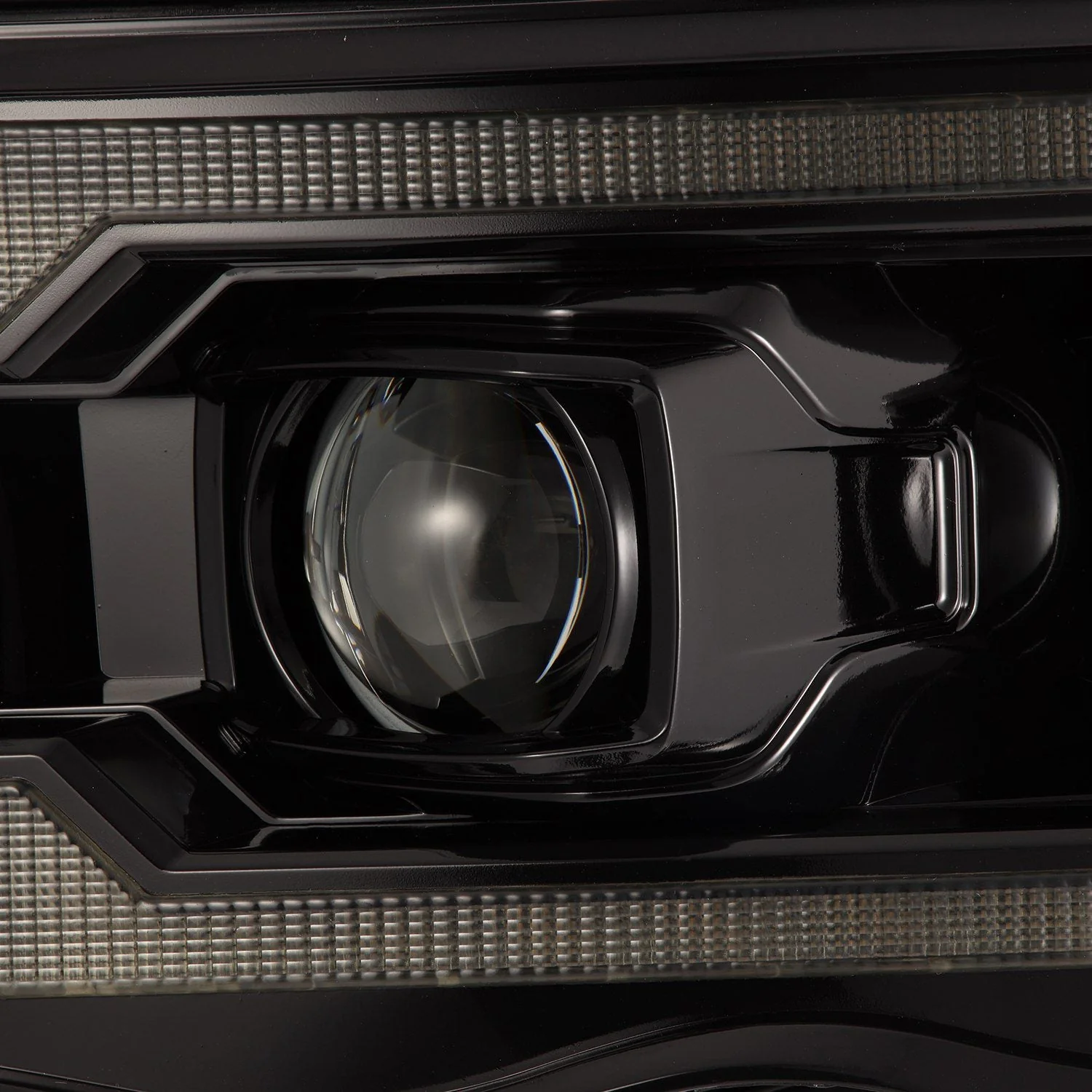 02-05 Dodge Ram PRO-Series Halogen Projector Headlights Alpha-Black - Image 8