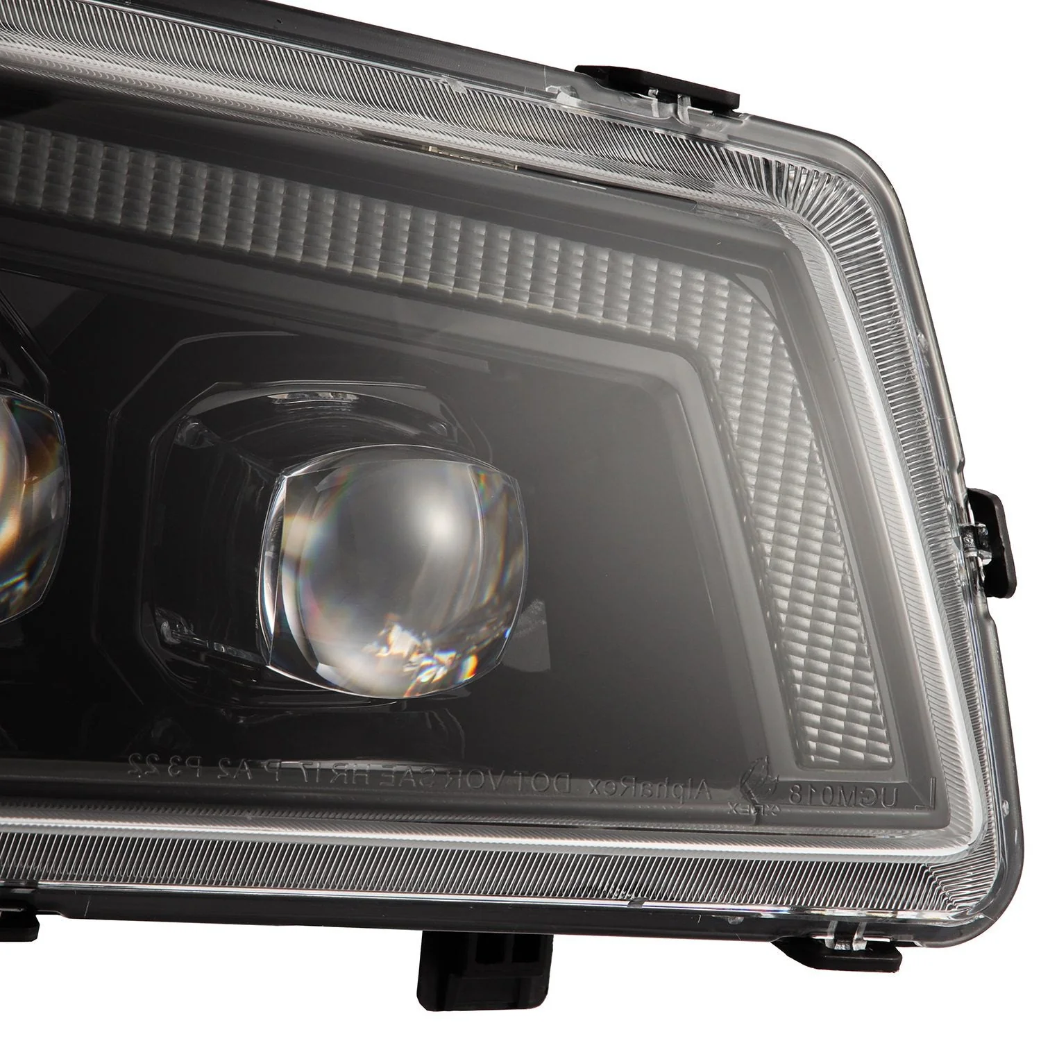 03-06 Chevrolet Silverado/02-06 Avalanche (without body cladding) NOVA-Series LED Projector Headlights Alpha-Black - Image 11