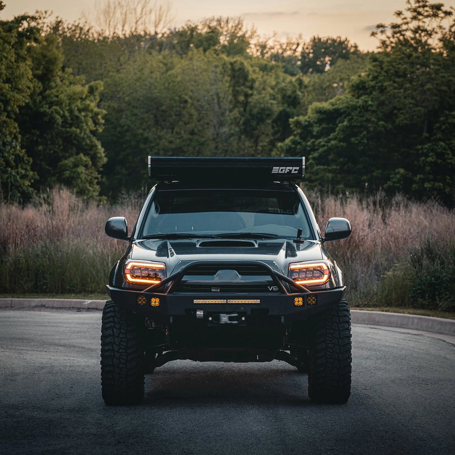 03-09 Toyota 4Runner NOVA-Series LED Projector Headlights Black - Image 2