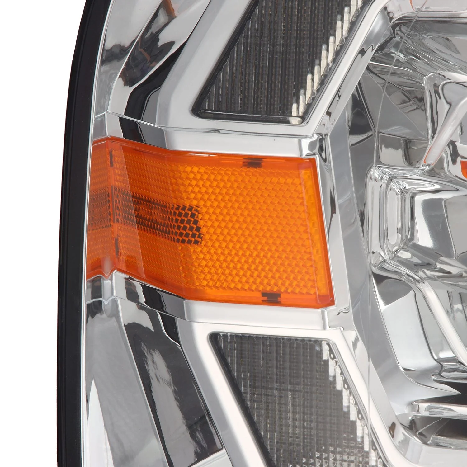 04-08 Ford F150 / 06-08 Lincoln Mark LT LUXX-Series LED Projector Headlights Chrome - Image 3