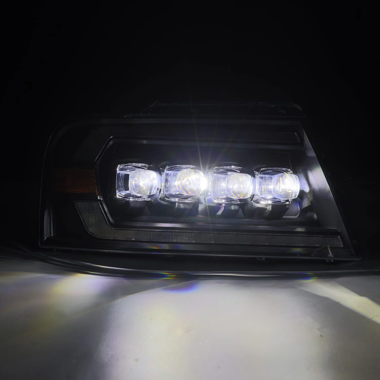04-08 Ford F150 / 06-08 Lincoln Mark LT NOVA-Series LED Projector Headlights Black - Image 9