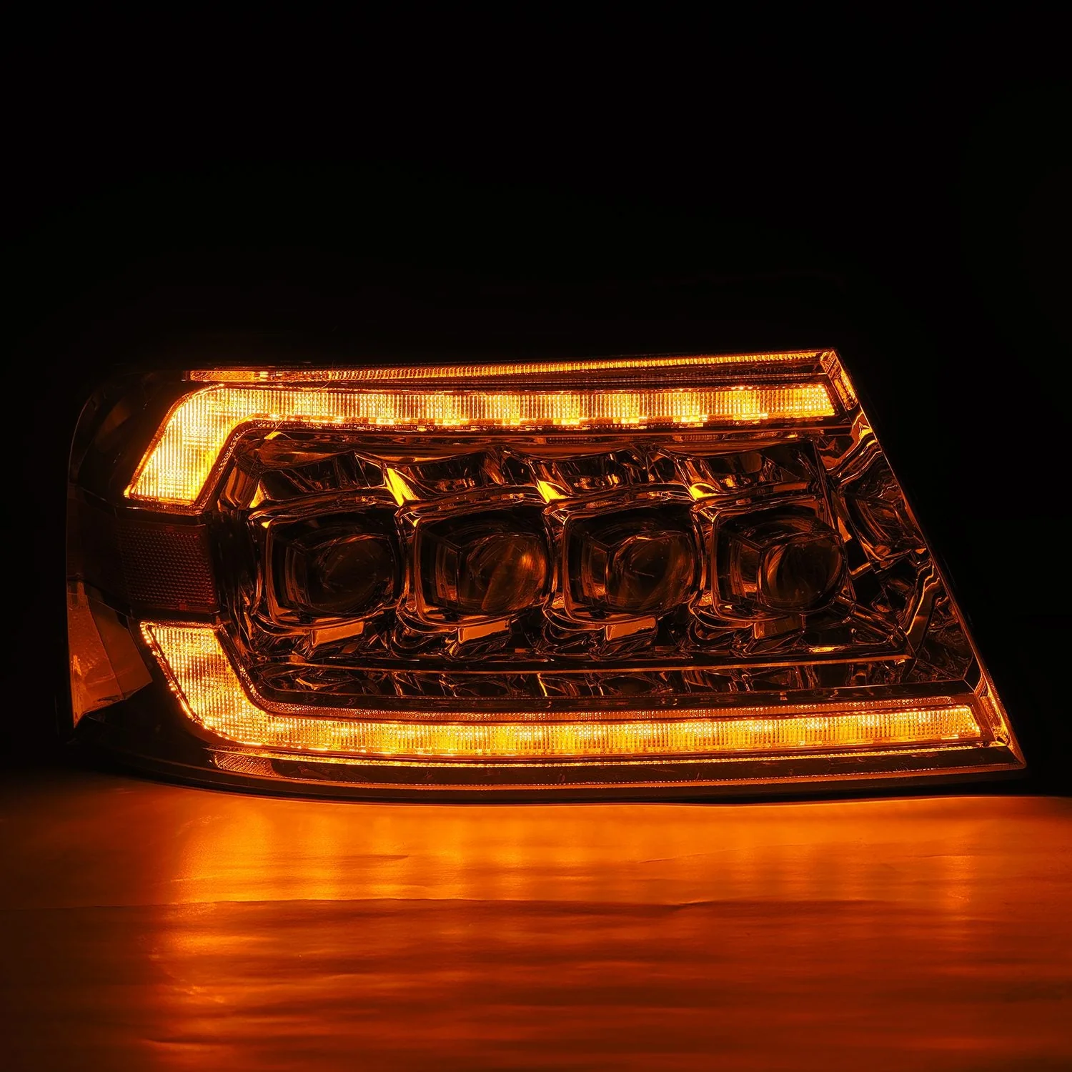 04-08 Ford F150 / 06-08 Lincoln Mark LT NOVA-Series LED Projector Headlights Chrome - Image 7