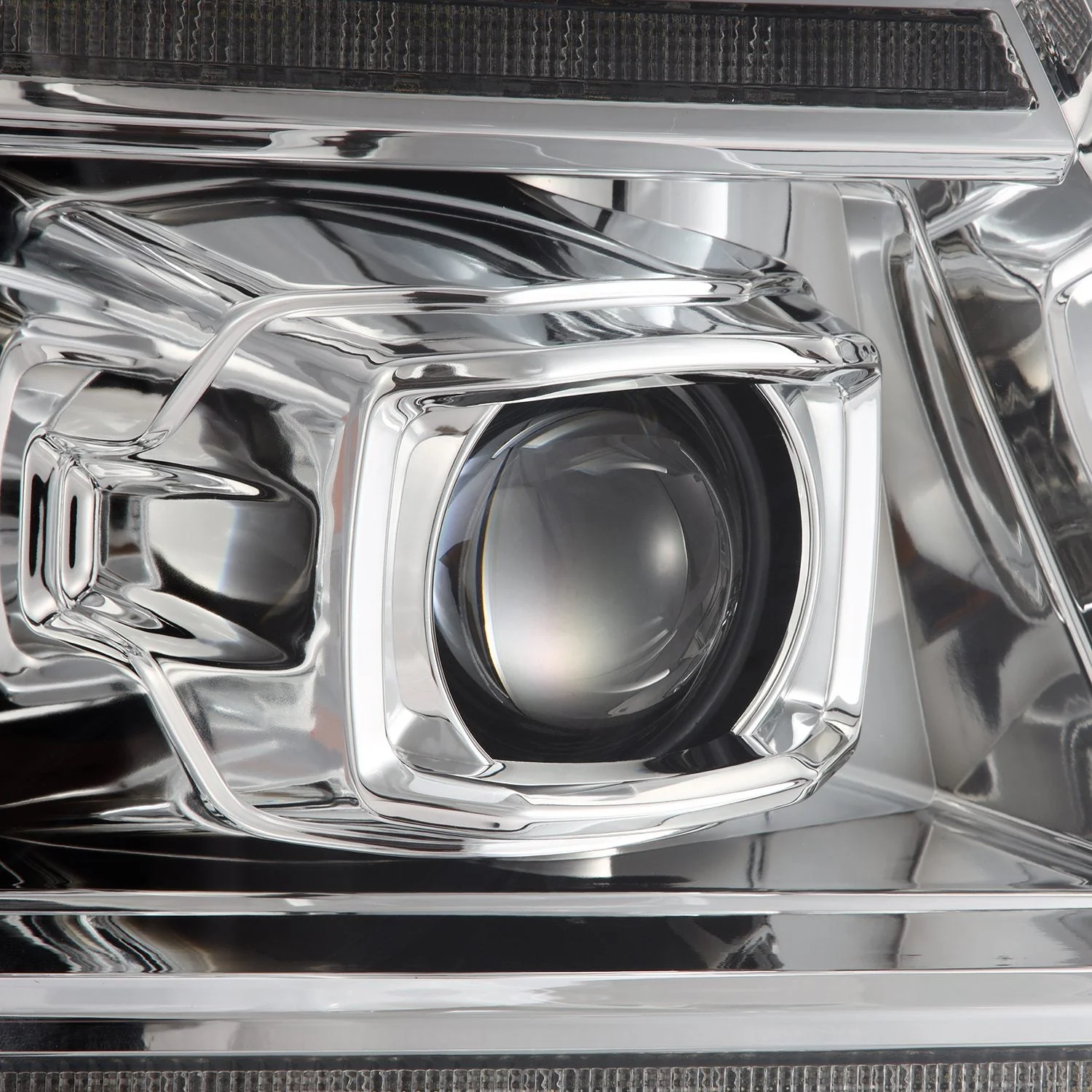 04-08 Ford F150 / 06-08 Lincoln Mark LT PRO-Series Halogen Projector Headlights Chrome - Image 4