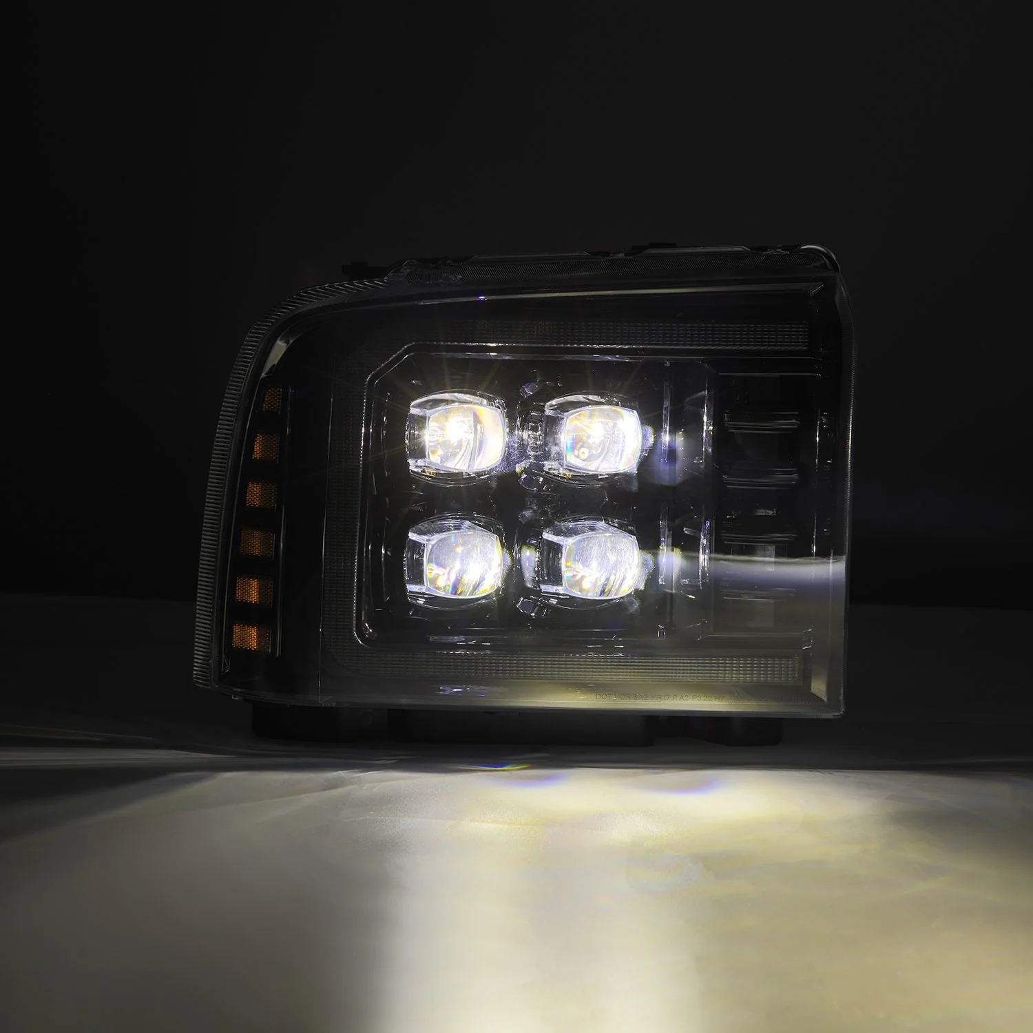 05-07 Ford Super Duty/Excursion NOVA-Series LED Projector Headlights Alpha-Black - Image 8