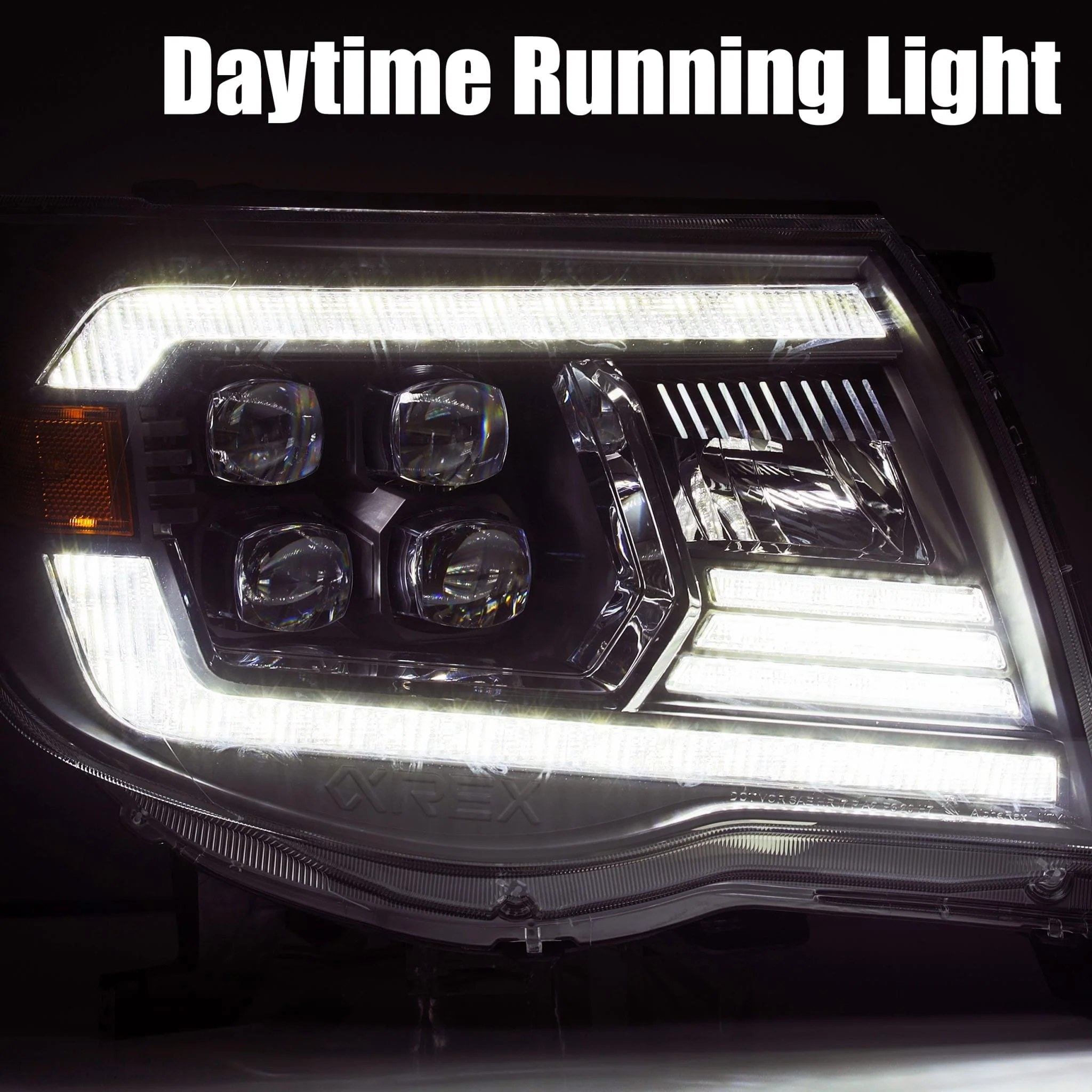 05-11 Toyota Tacoma NOVA-Series LED Projector Headlights Chrome - Image 4