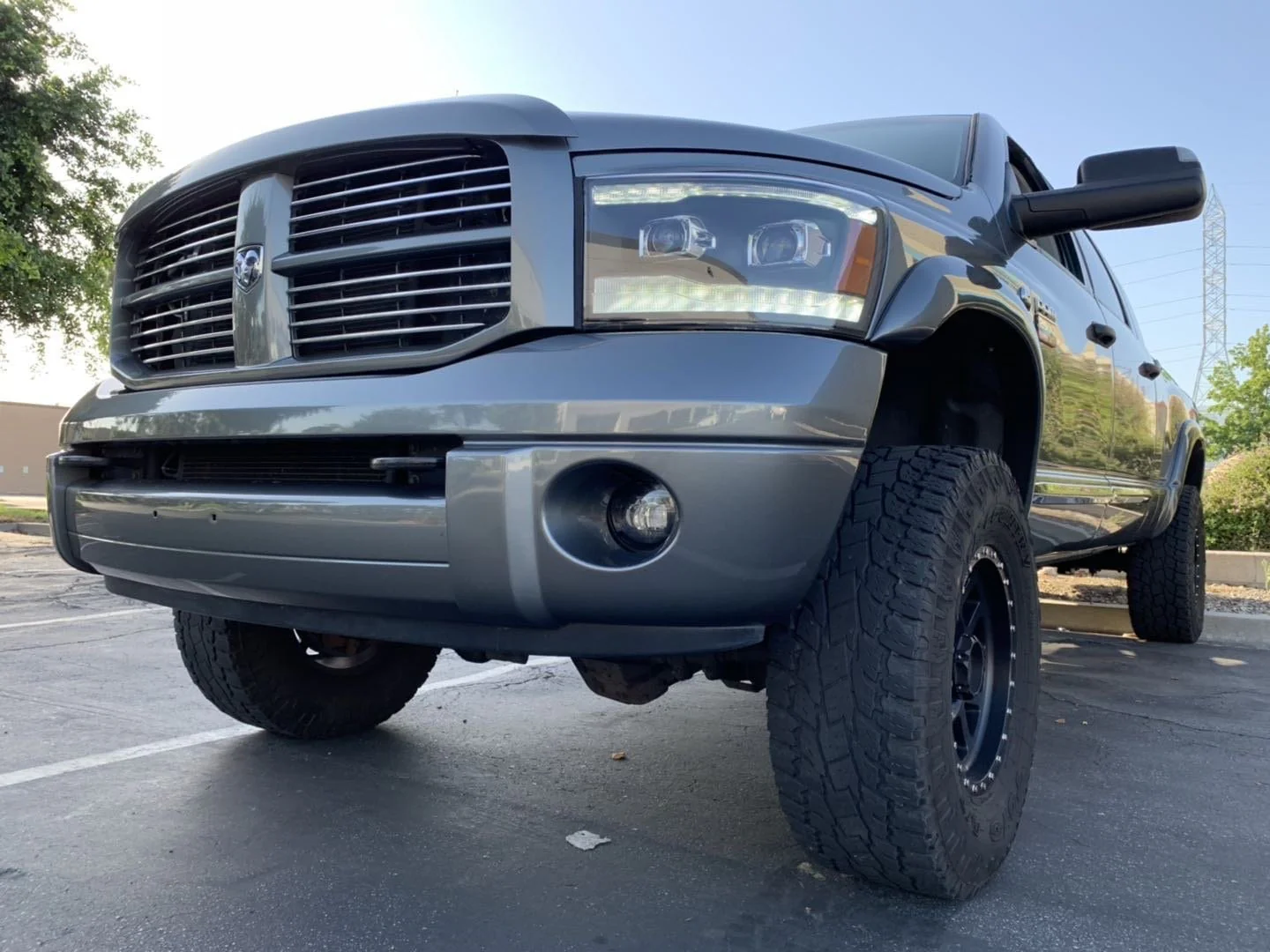 06-08 Dodge Ram PRO-Series Halogen Projector Headlights Chrome - Image 3