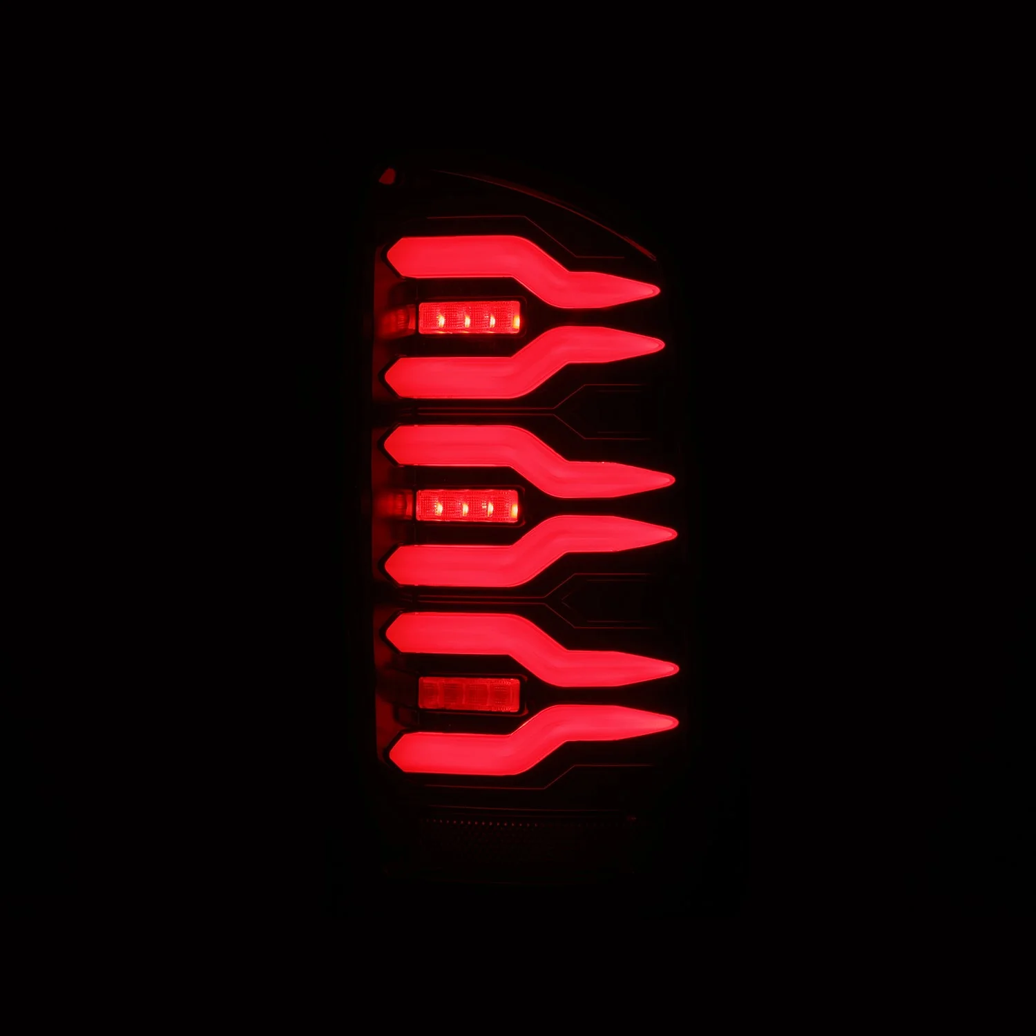 07-08 Dodge Ram 1500/07-09 Dodge Ram 2500/3500 Truck LUXX-Series LED Tail Lights Black Red - Image 4