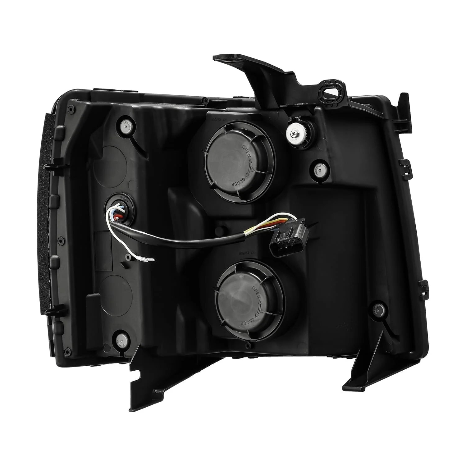 07-13 Chevrolet Silverado LUXX-Series LED Projector Headlights Jet Black - Image 7