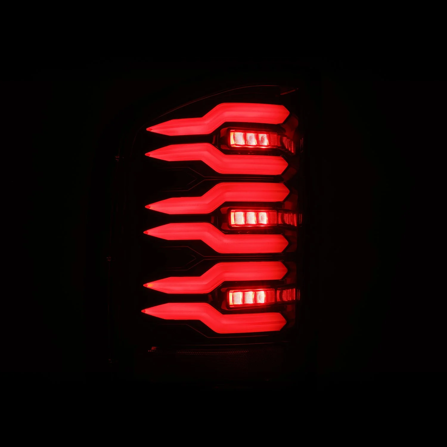 07-13 Chevy Silverado LUXX-Series LED Tail Lights Alpha-Black - Image 3