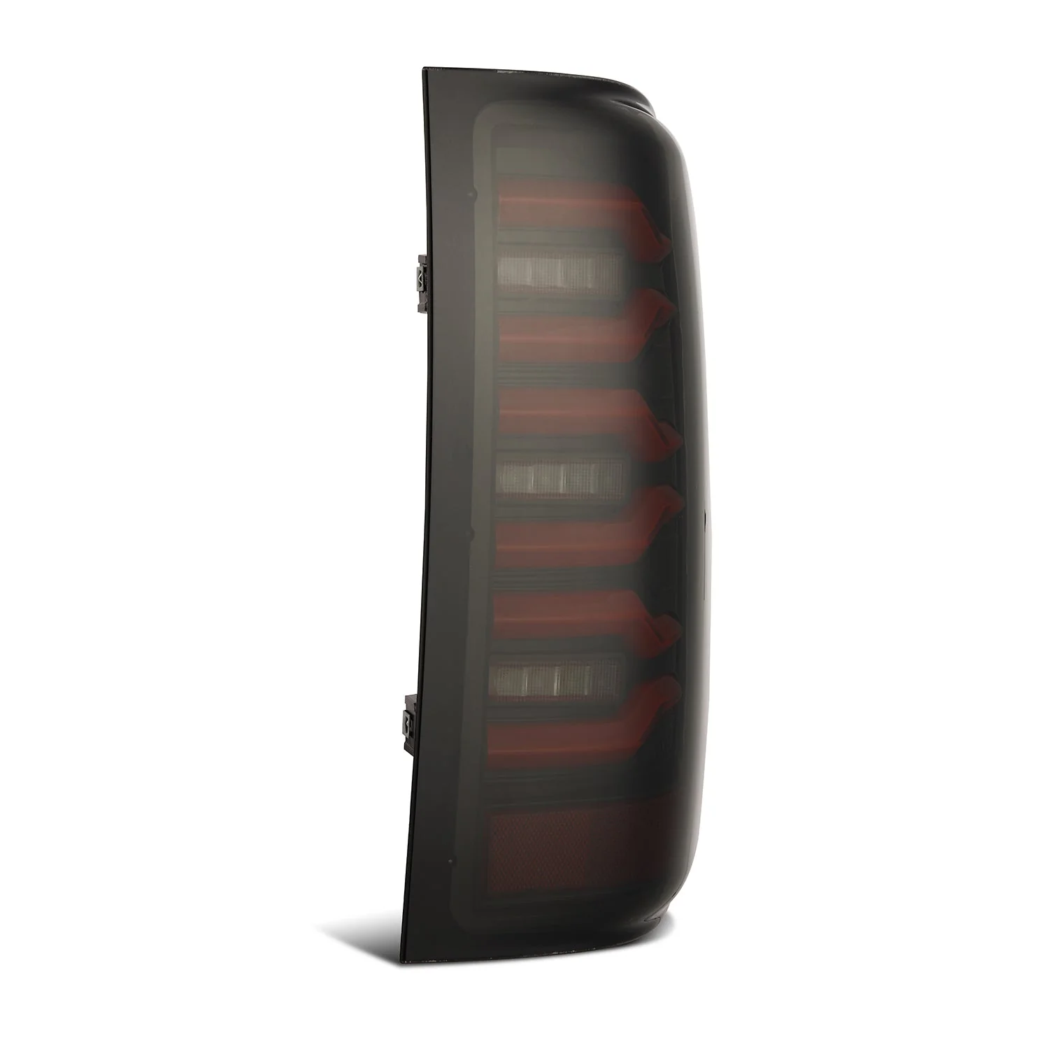 07-13 Chevy Silverado LUXX-Series LED Tail Lights Black-Red - Image 7