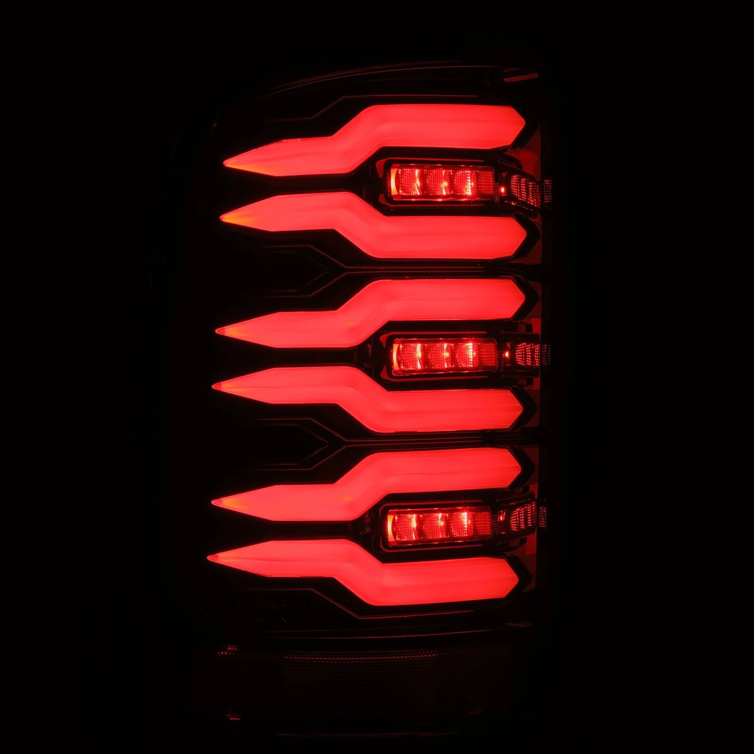07-13 GMC Sierra LUXX-Series LED Tail Lights Alpha-Black - Image 3
