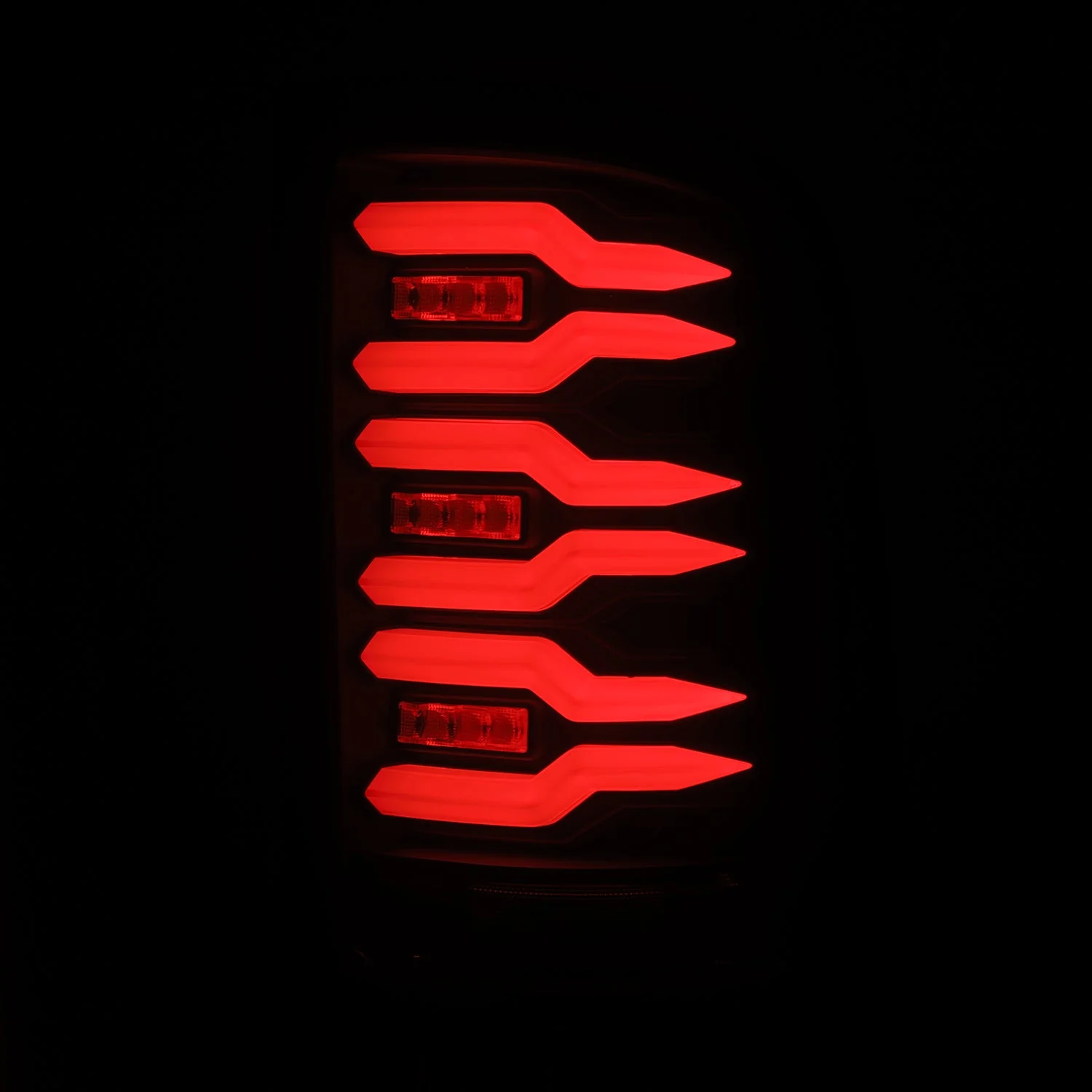 07-13 GMC Sierra LUXX-Series LED Tail Lights Black - Image 3