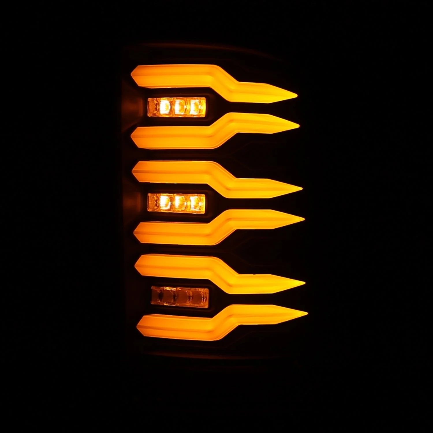 07-13 GMC Sierra LUXX-Series LED Tail Lights Black - Image 5