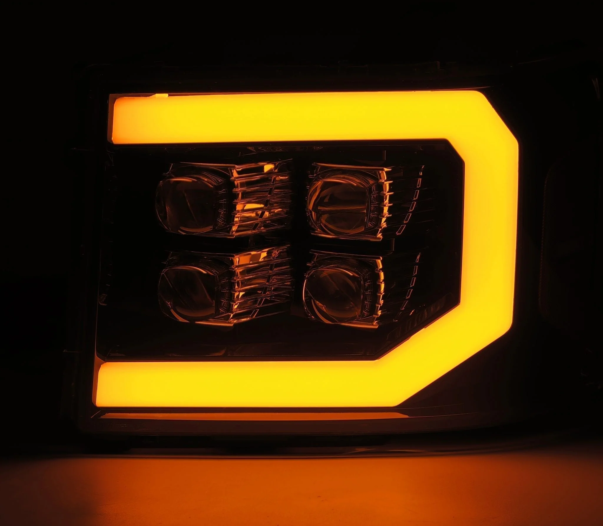 07-13 GMC Sierra NOVA-Series LED Projector Headlights Chrome - Image 5