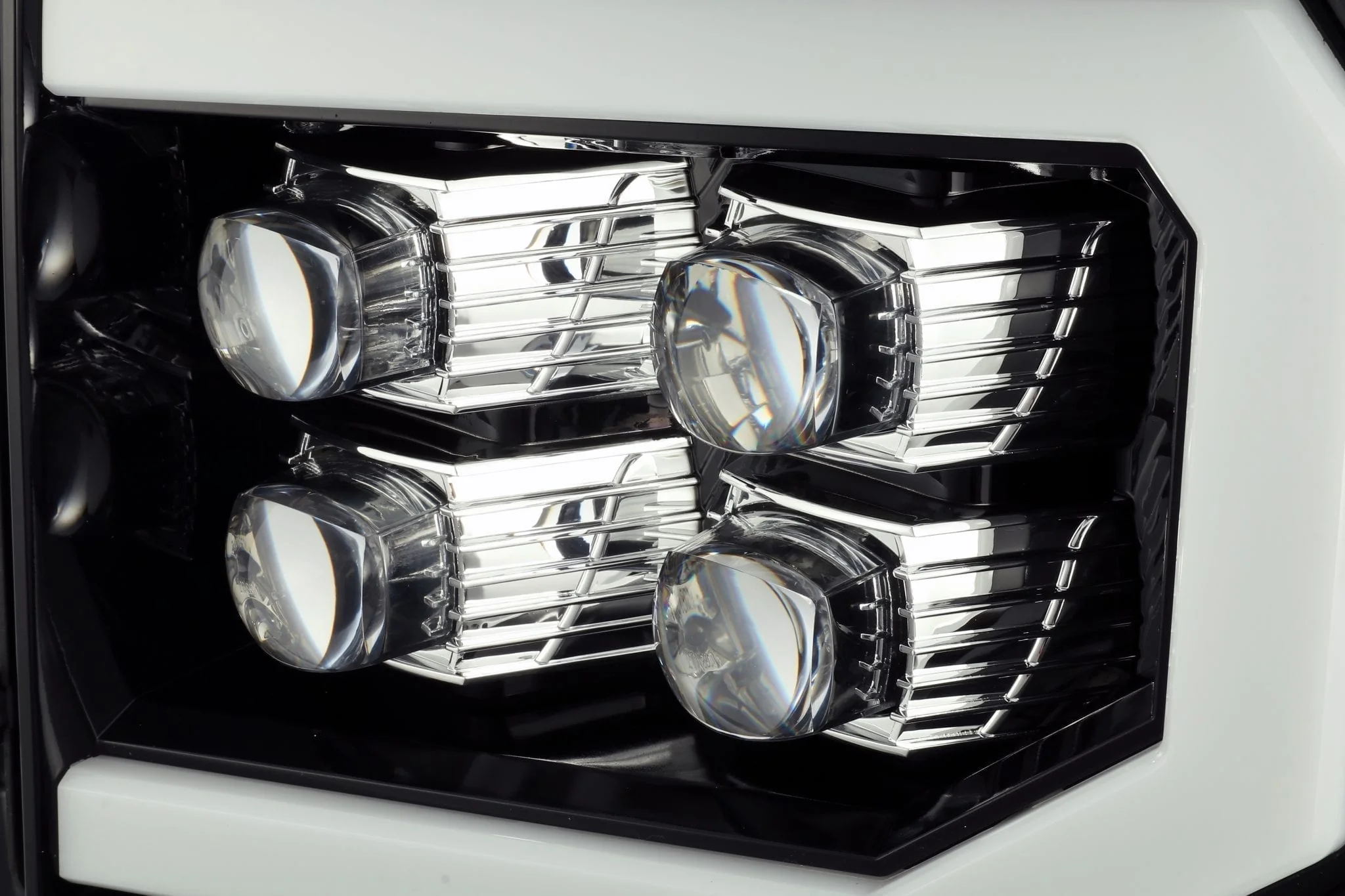 07-13 GMC Sierra NOVA-Series LED Projector Headlights Jet Black - Image 6