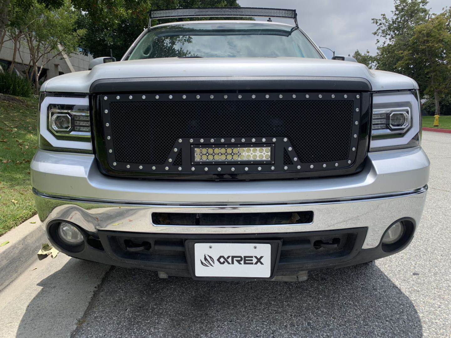 07-13 GMC Sierra PRO-Series Halogen Projector Headlights Jet Black - Image 7