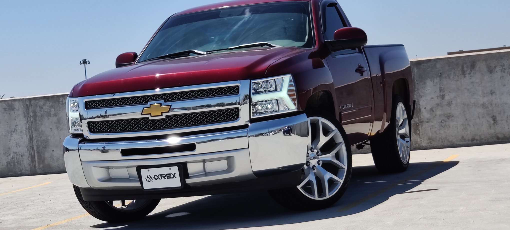 07-13 Chevrolet Silverado NOVA-Series LED Projector Headlights Chrome - Image 4