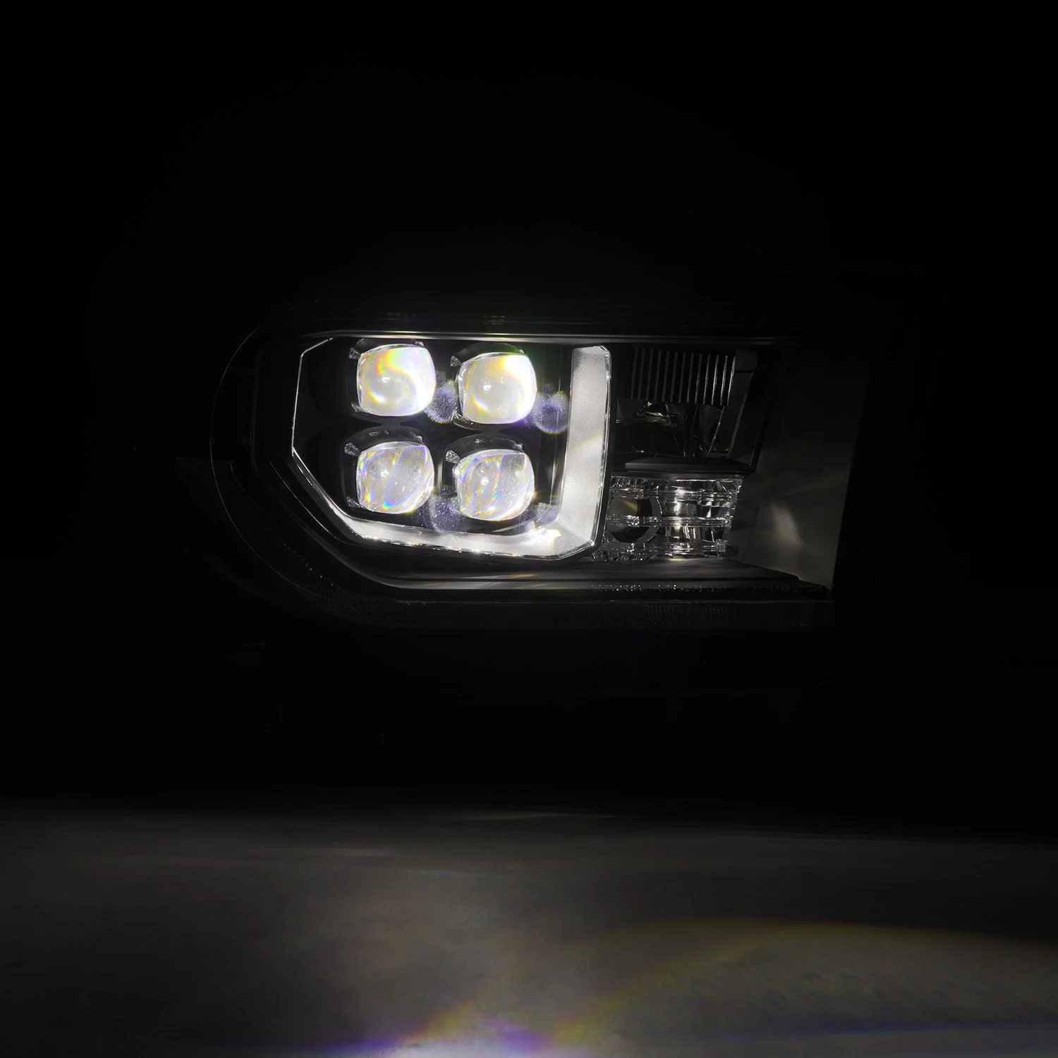 07-13 Toyota Tundra/08-17 Toyota Sequoia MK II NOVA-Series LED Projector Headlights Black (With Level Adjuster) - Image 3