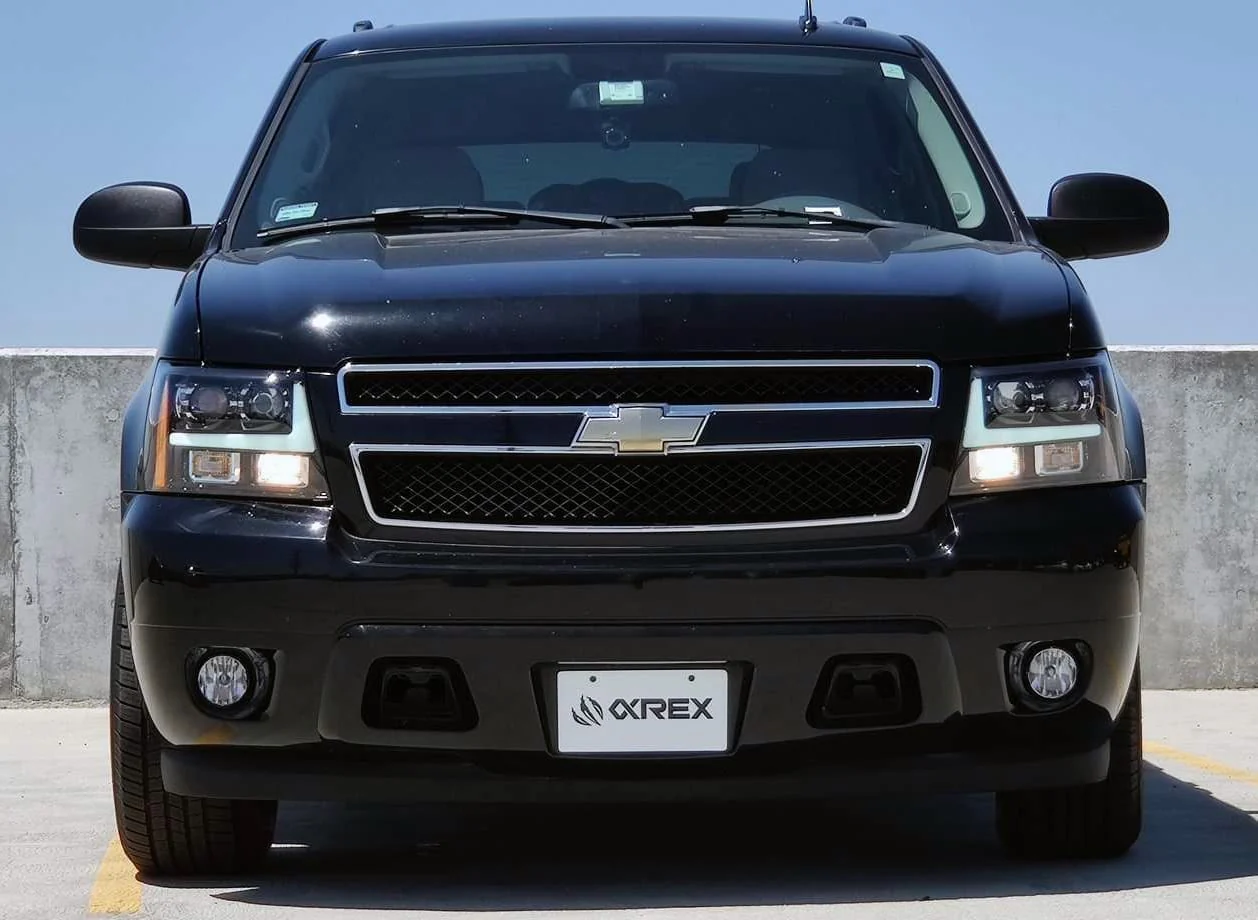 07-14 Chevrolet Tahoe/Suburban/07-13 Avalanche MK II PRO-Series Halogen Projector Headlights Black - Image 3