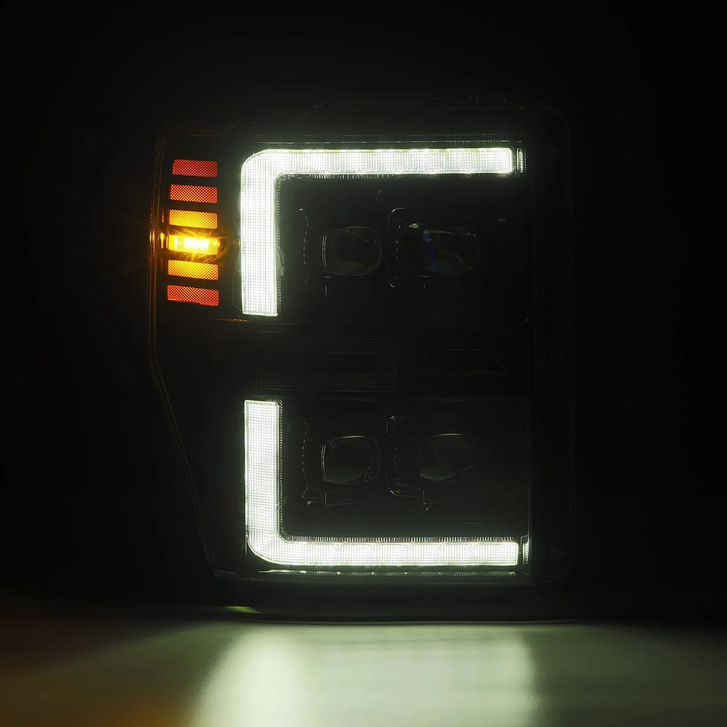 08-10 Ford Super Duty/Excursion NOVA-Series LED Projector Headlights Alpha-Black - Image 7