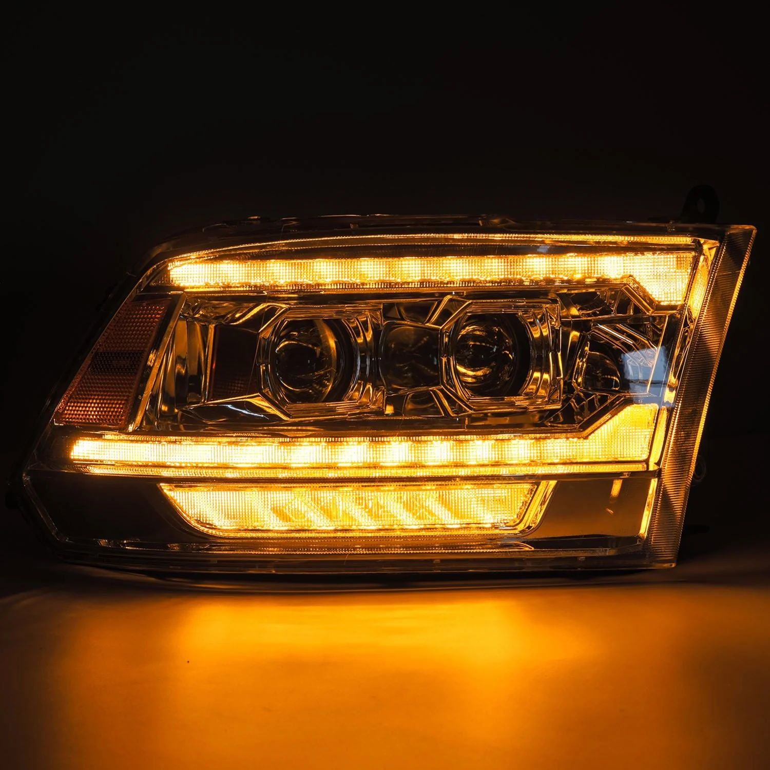 09-18 Ram Truck (MK II 5th Gen 2500 Style) LUXX-Series LED Projector Headlights Chrome - Image 5