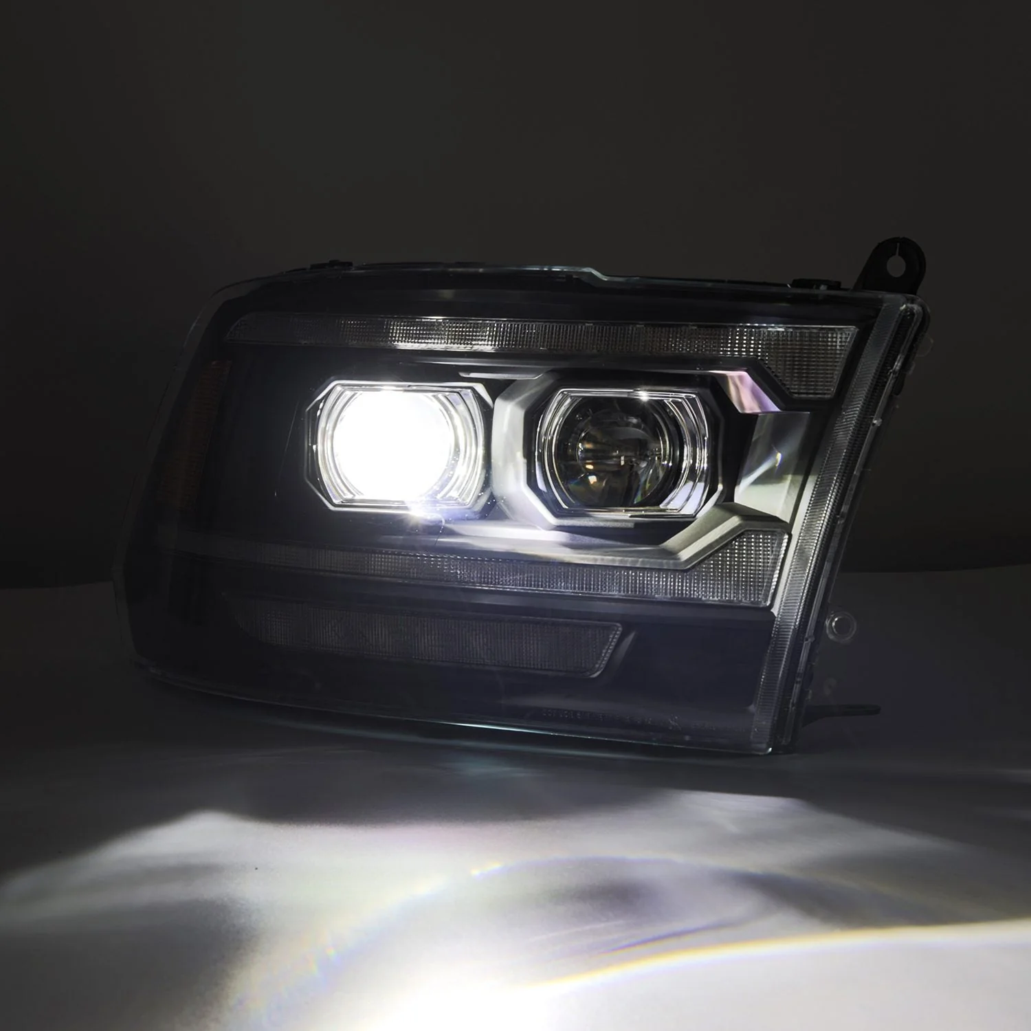 09-18 Ram Truck (MK II 5th Gen 2500 Style) LUXX-Series LED Projector Headlights Black - Image 3