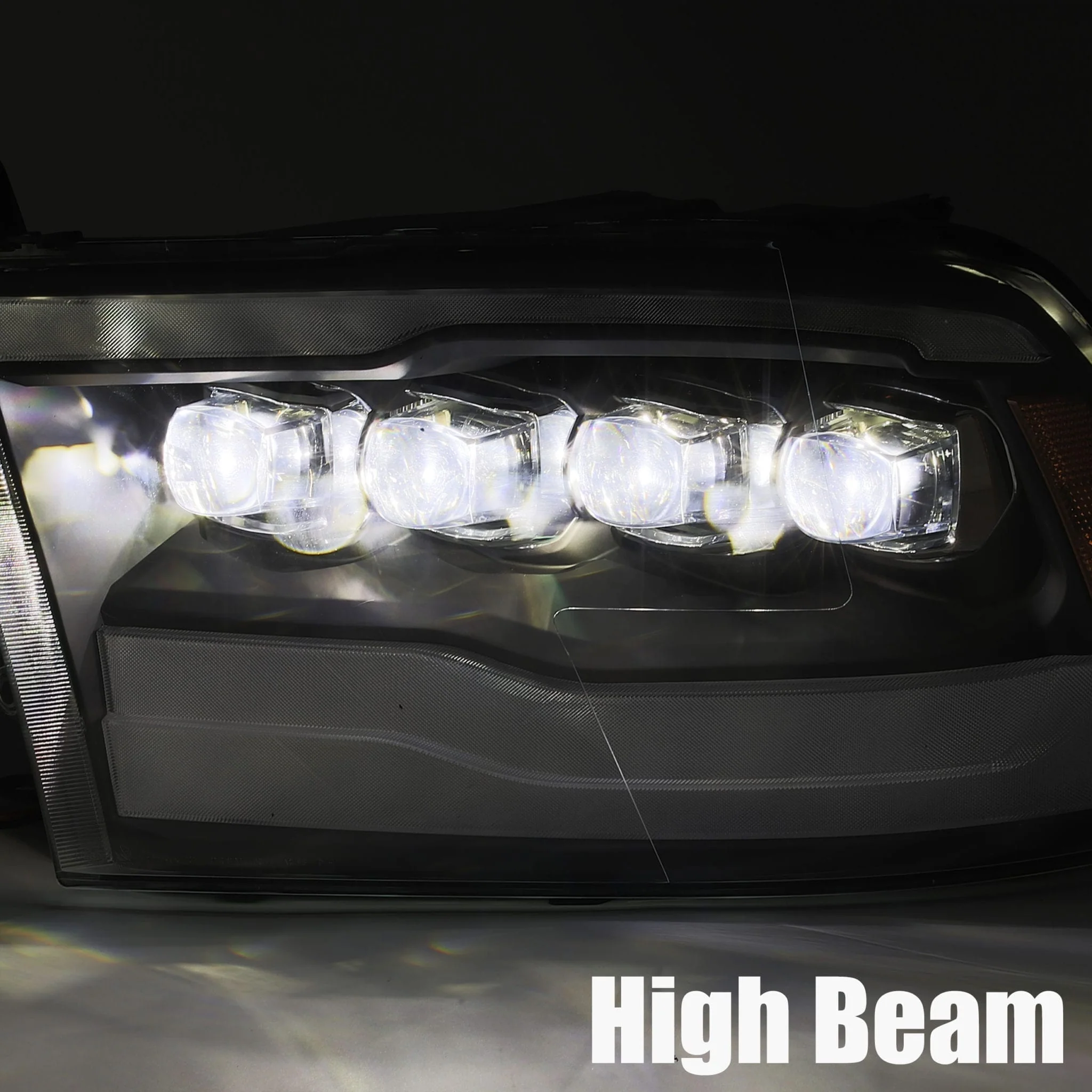 09-18 Ram Truck NOVA-Series LED Projector Headlights Jet Black - Image 7