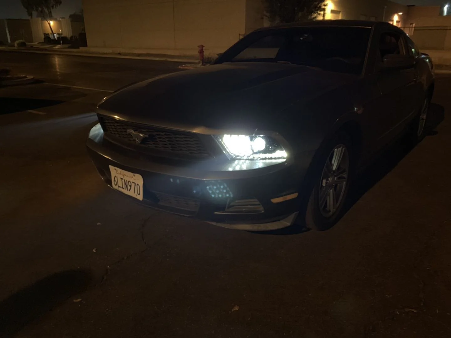 10-12 Ford Mustang LUXX-Series LED Projector Headlights Black - Image 17