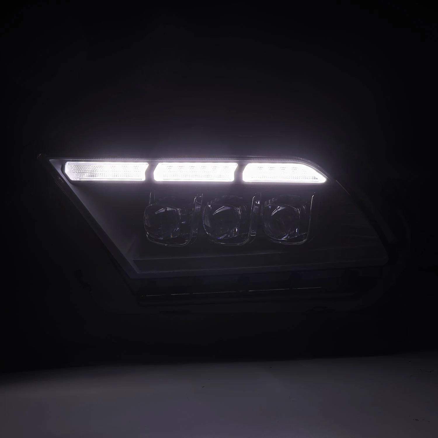 10-12 Ford Mustang MK II NOVA-Series LED Projector Headlights Alpha-Black - Image 7
