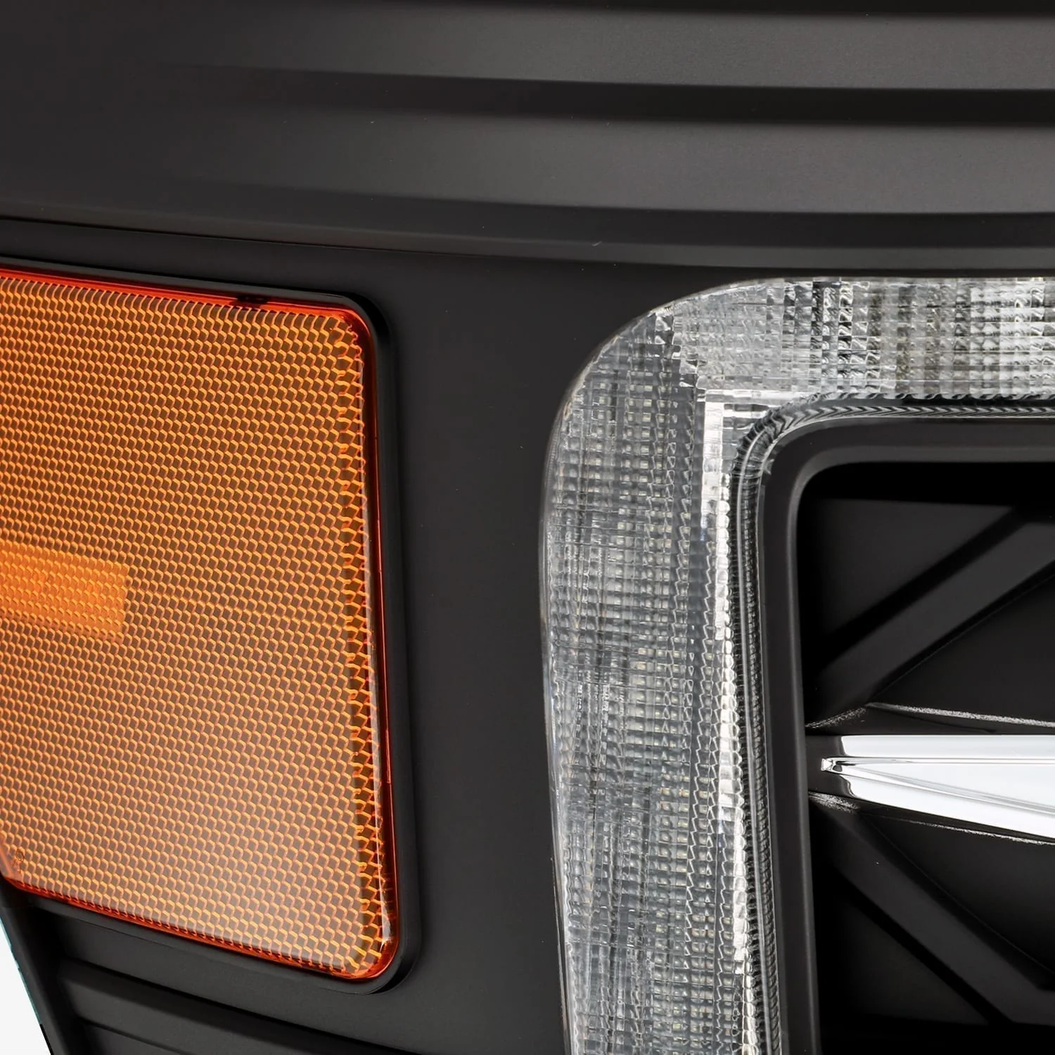 11-16 Ford Super Duty LUXX-Series LED Projector Headlights Black - Image 4