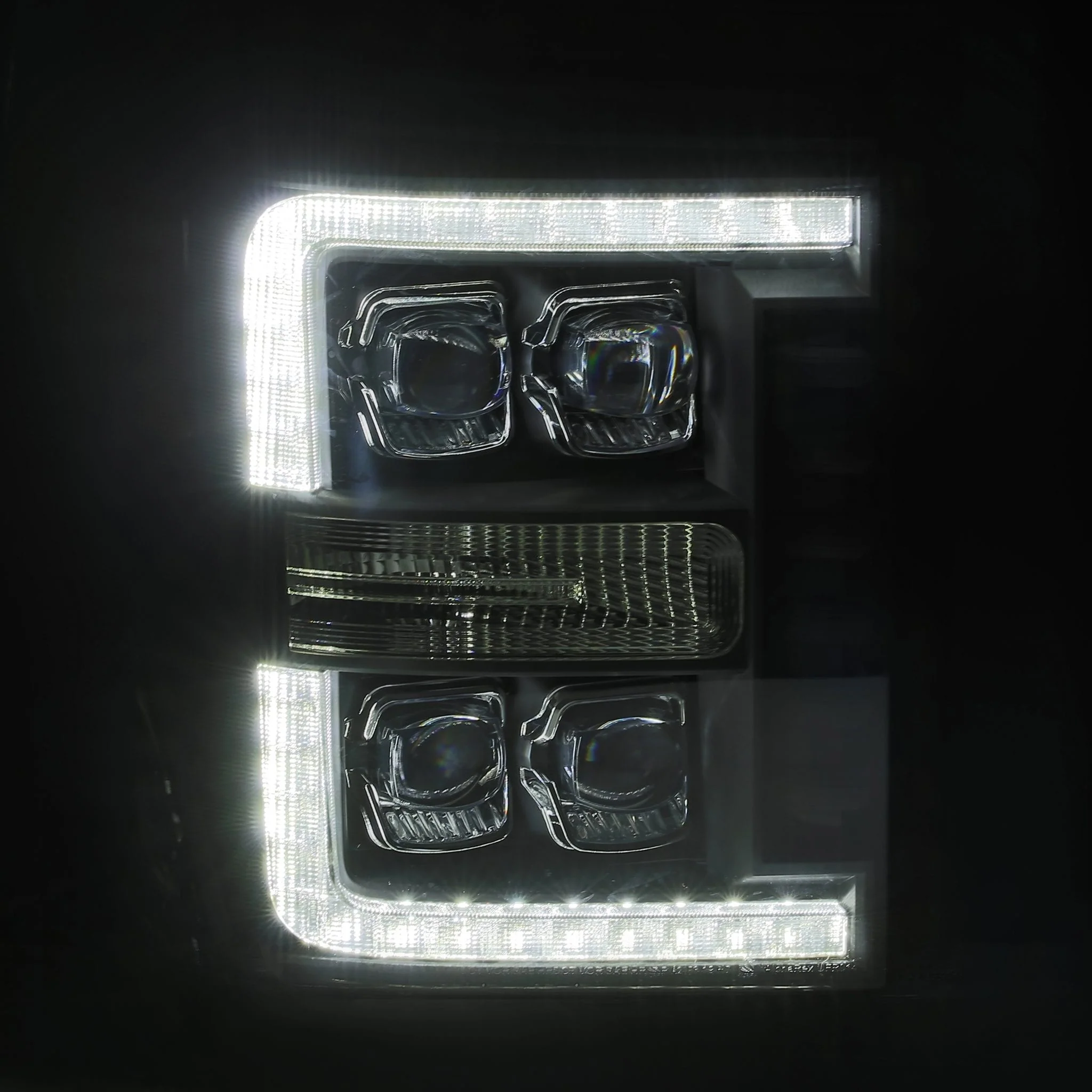 11-16 Ford Super Duty NOVA-Series LED Projector Headlights Chrome - Image 4