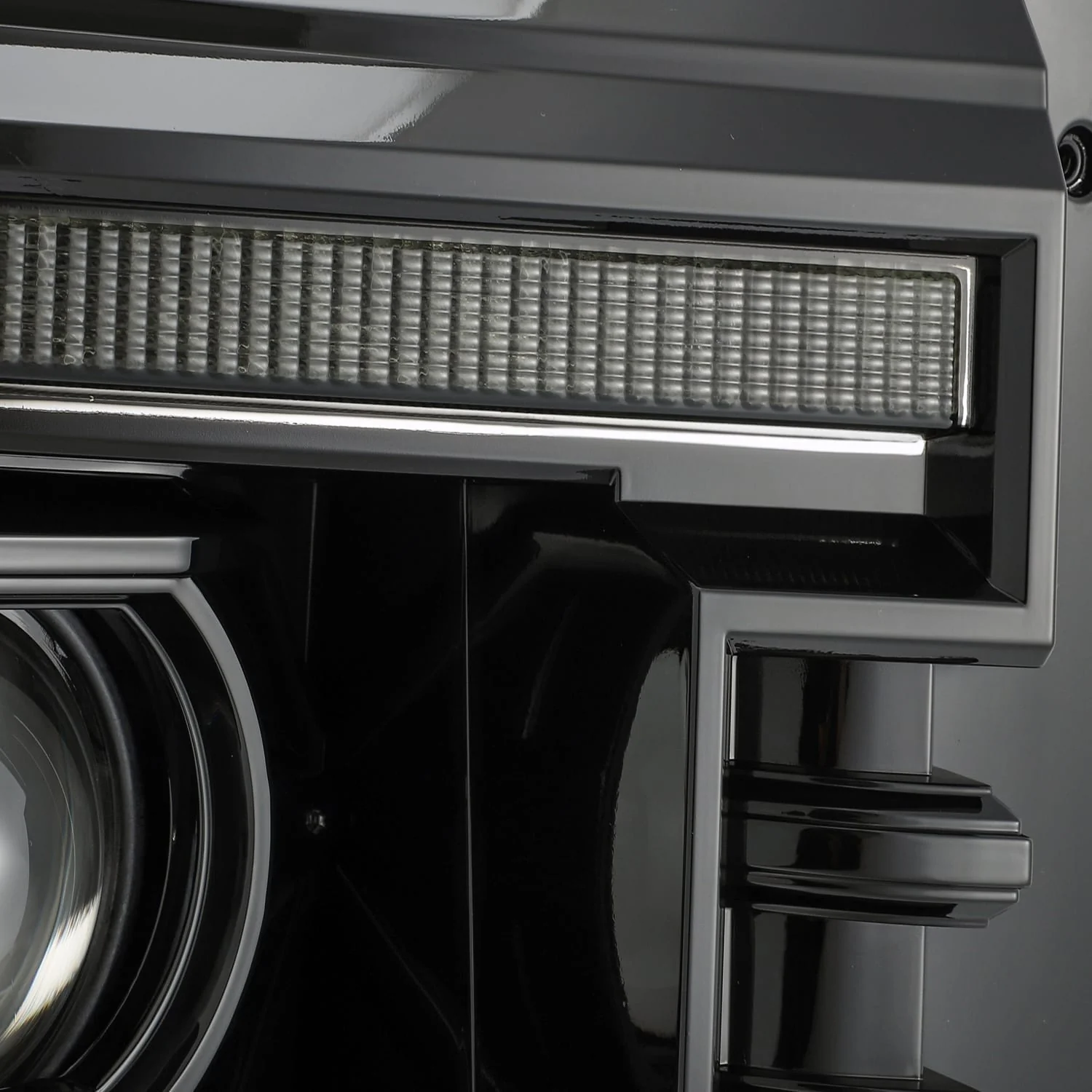 11-16 Ford Super Duty PRO-Series Halogen Projector Headlights Alpha-Black - Image 3