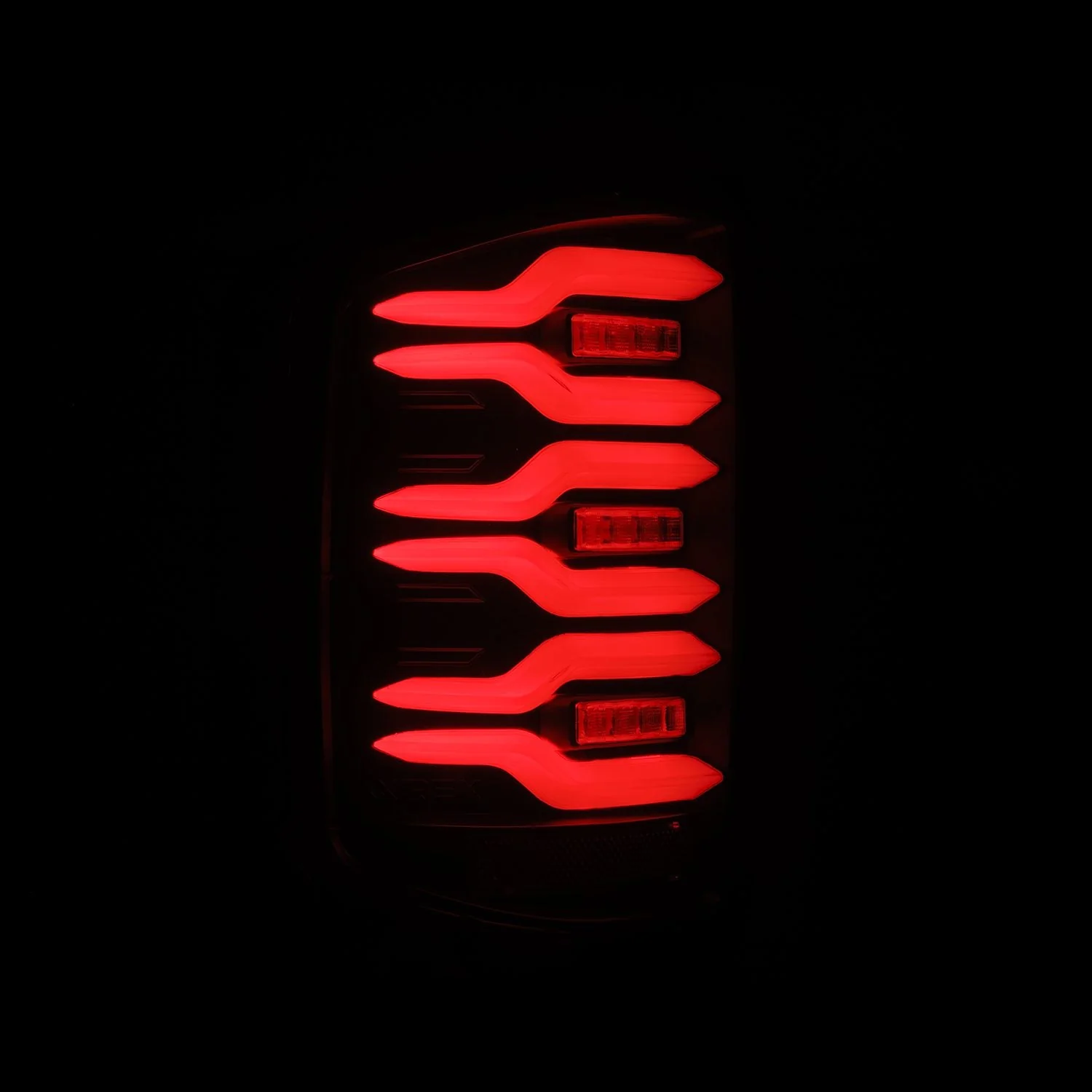 14-18 Chevrolet Silverado 1500 / 15-19 Silverado 2500HD/3500HD / 15-19 GMC Sierra 3500HD Dually LUXX-Series LED Tail Lights Black - Image 5