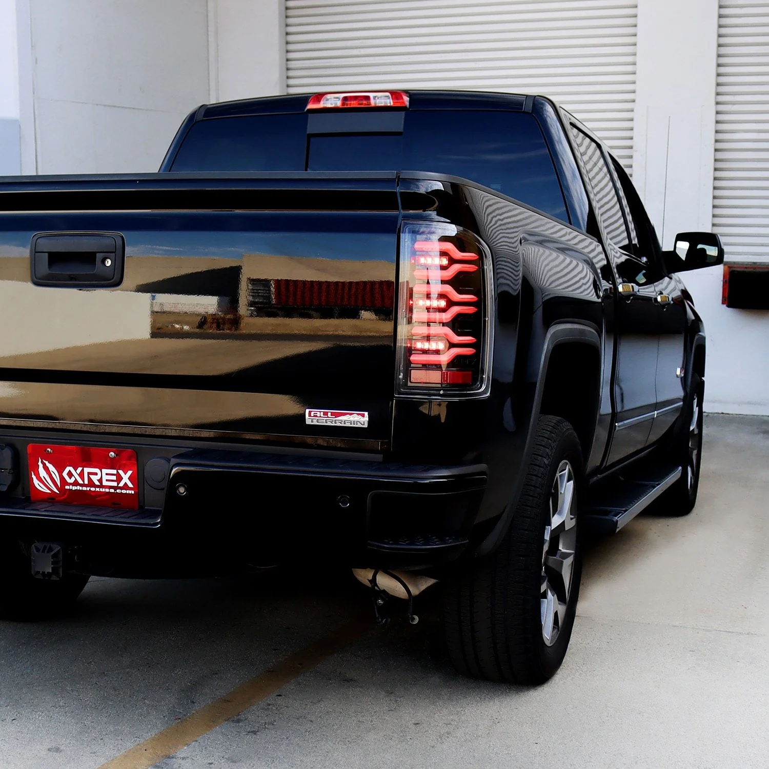 14-18 GMC Sierra 1500/2500HD/3500HD LUXX-Series LED Tail Lights Black - Image 13