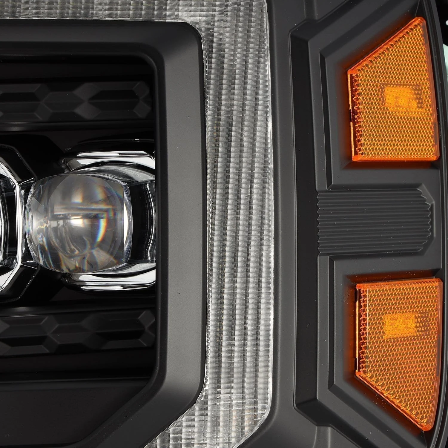 14-18 GMC Sierra NOVA-Series LED Projector Headlights Black - Image 3