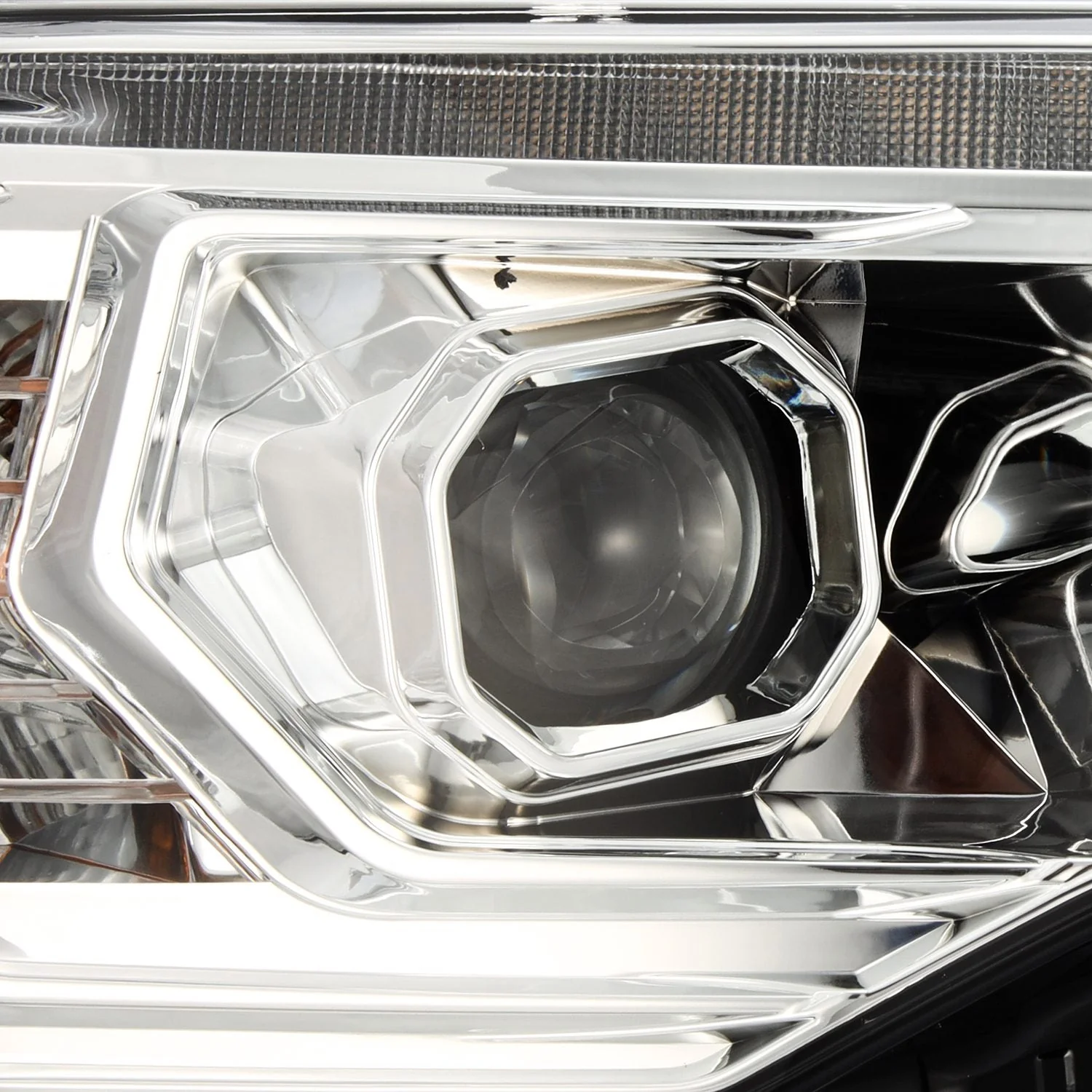 14-20 Toyota 4Runner MK II PRO-Series Halogen Projector Headlights Chrome - Image 6
