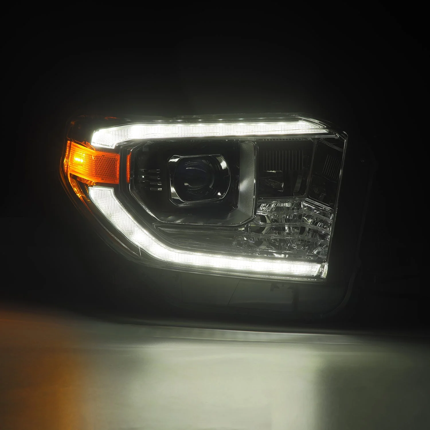 14-21 Toyota Tundra MK II PRO-Series Halogen Projector Headlights Chrome - Image 4