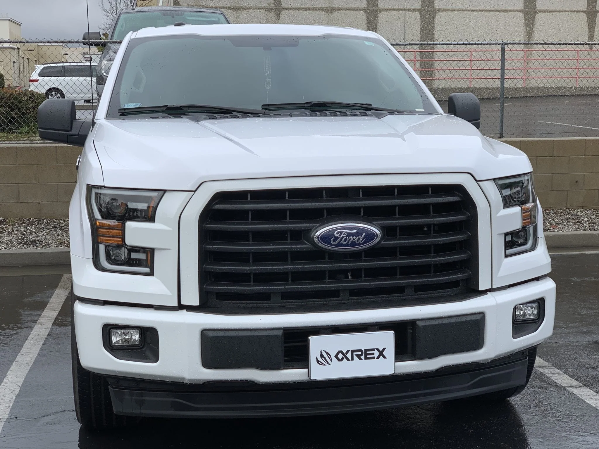 15-17 Ford F150 PRO-Series Halogen Projector Headlights Jet Black - Image 7