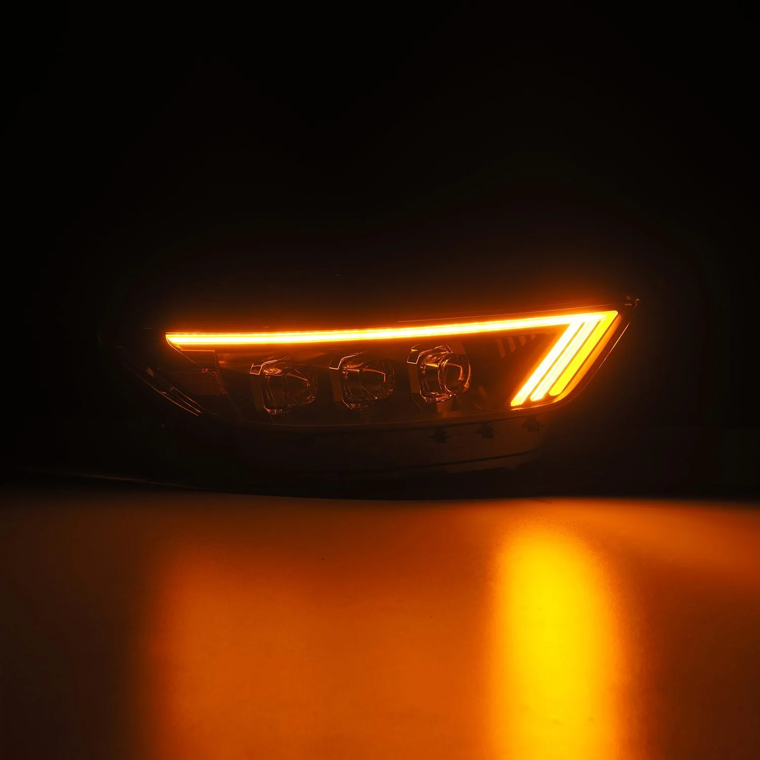 15-17 Ford Mustang/18-20 Mustang Shelby GT350/GT500 NOVA-Series LED Projector Headlights Black - Image 8