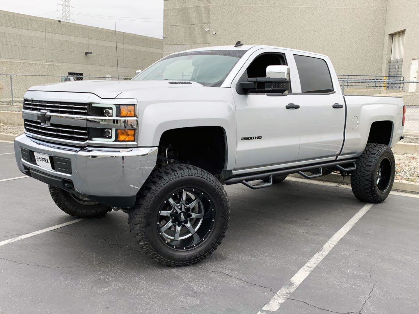 15-19 Chevrolet Silverado 2500HD/3500HD LUXX-Series LED Projector Headlights Black - Image 3