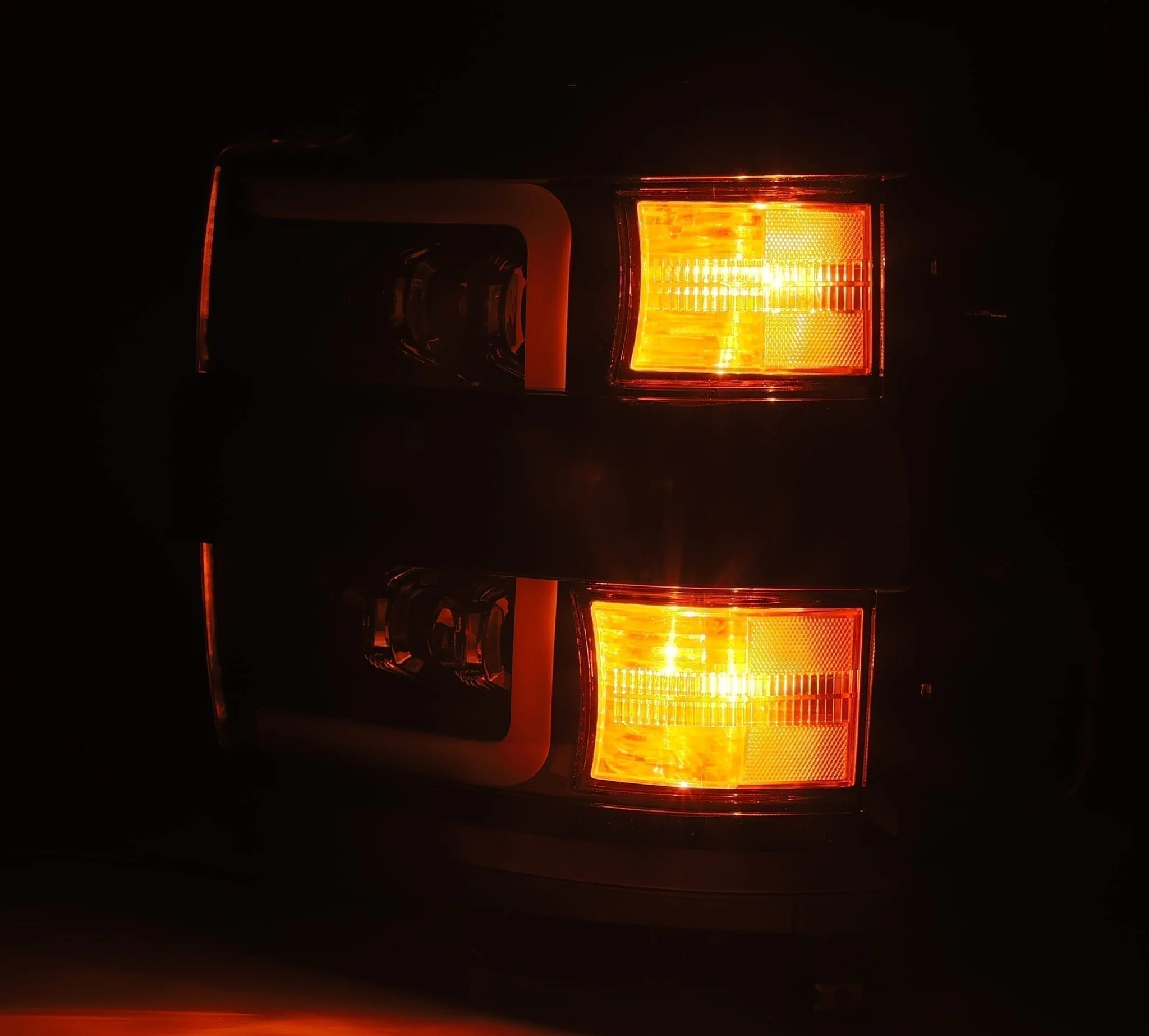 15-19 Chevrolet Silverado 2500HD/3500HD MK II NOVA-Series LED Projector Headlights Chrome - Image 7