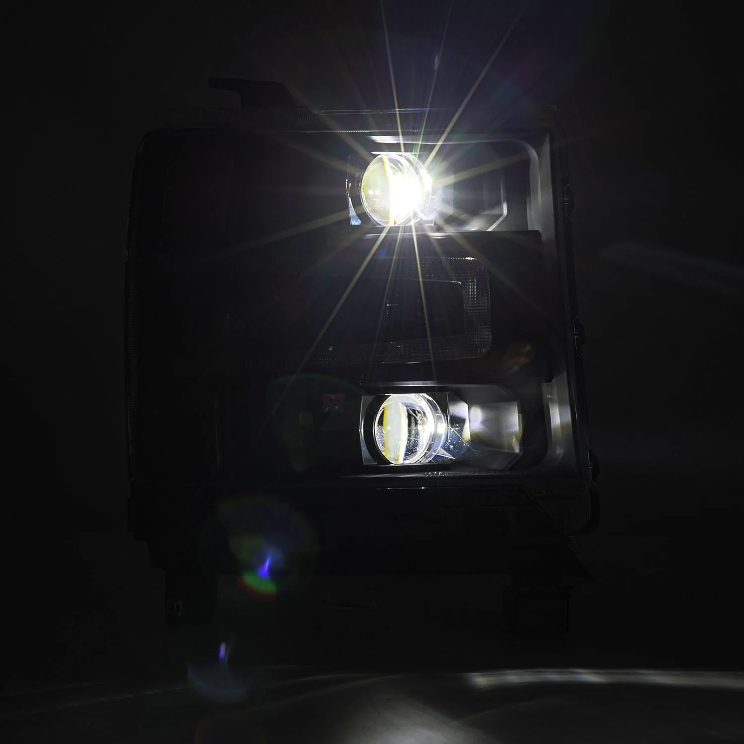 16-18 Chevrolet Silverado 1500 LUXX-Series LED Projector Headlights Black - Image 5