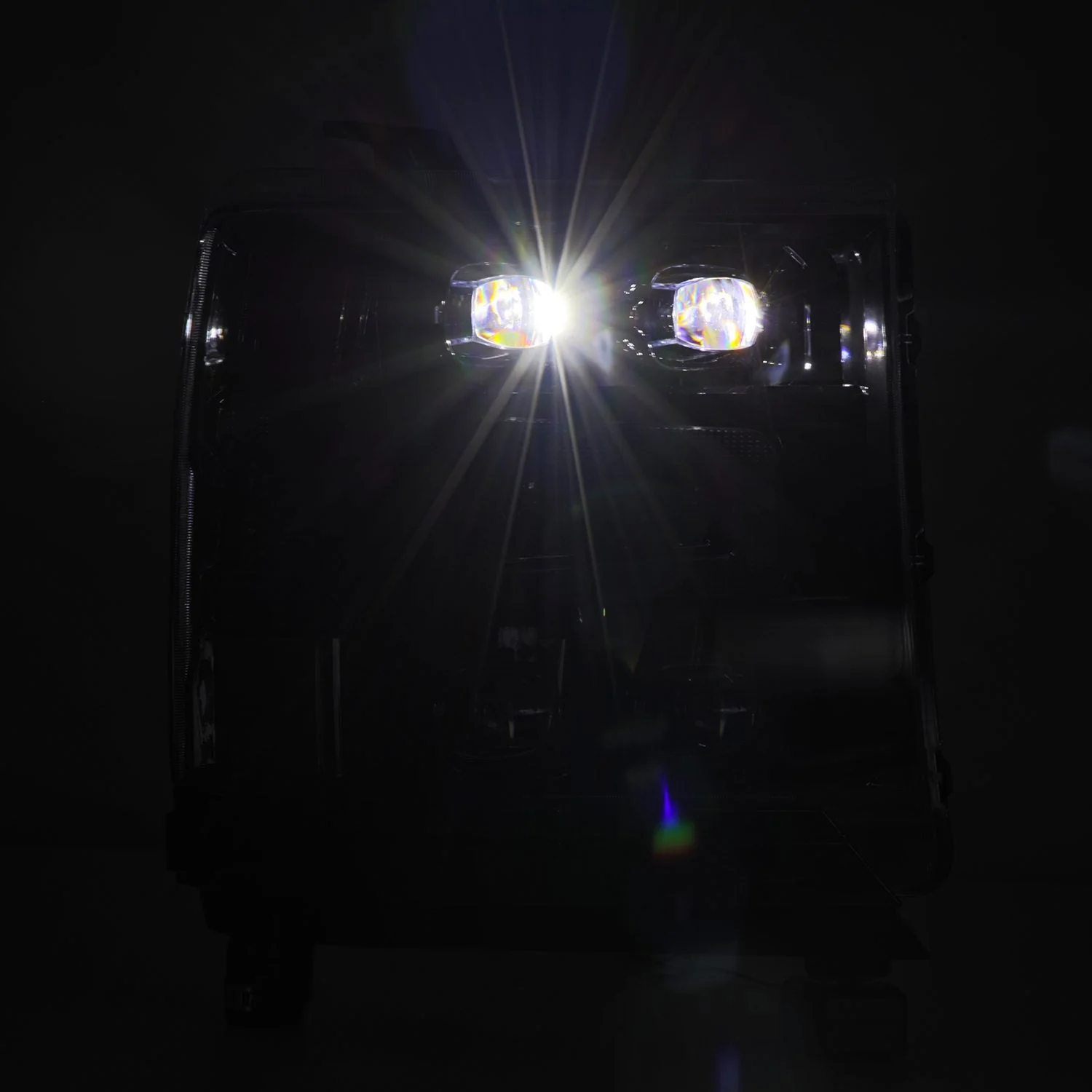 16-18 Chevrolet Silverado 1500 NOVA-Series LED Projector Headlights Alpha-Black - Image 4