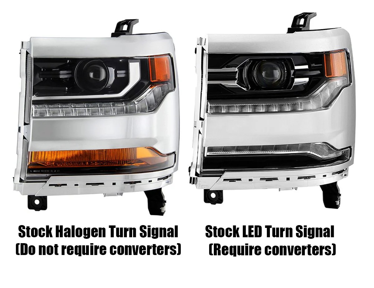 16-18 Chevrolet Silverado 1500 NOVA-Series LED Projector Headlights Black - Image 8