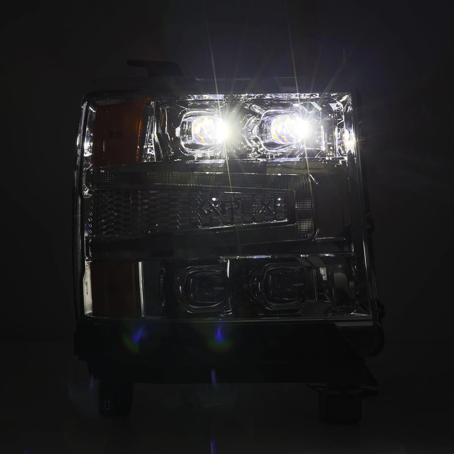 16-18 Chevrolet Silverado 1500 NOVA-Series LED Projector Headlights Chrome - Image 5