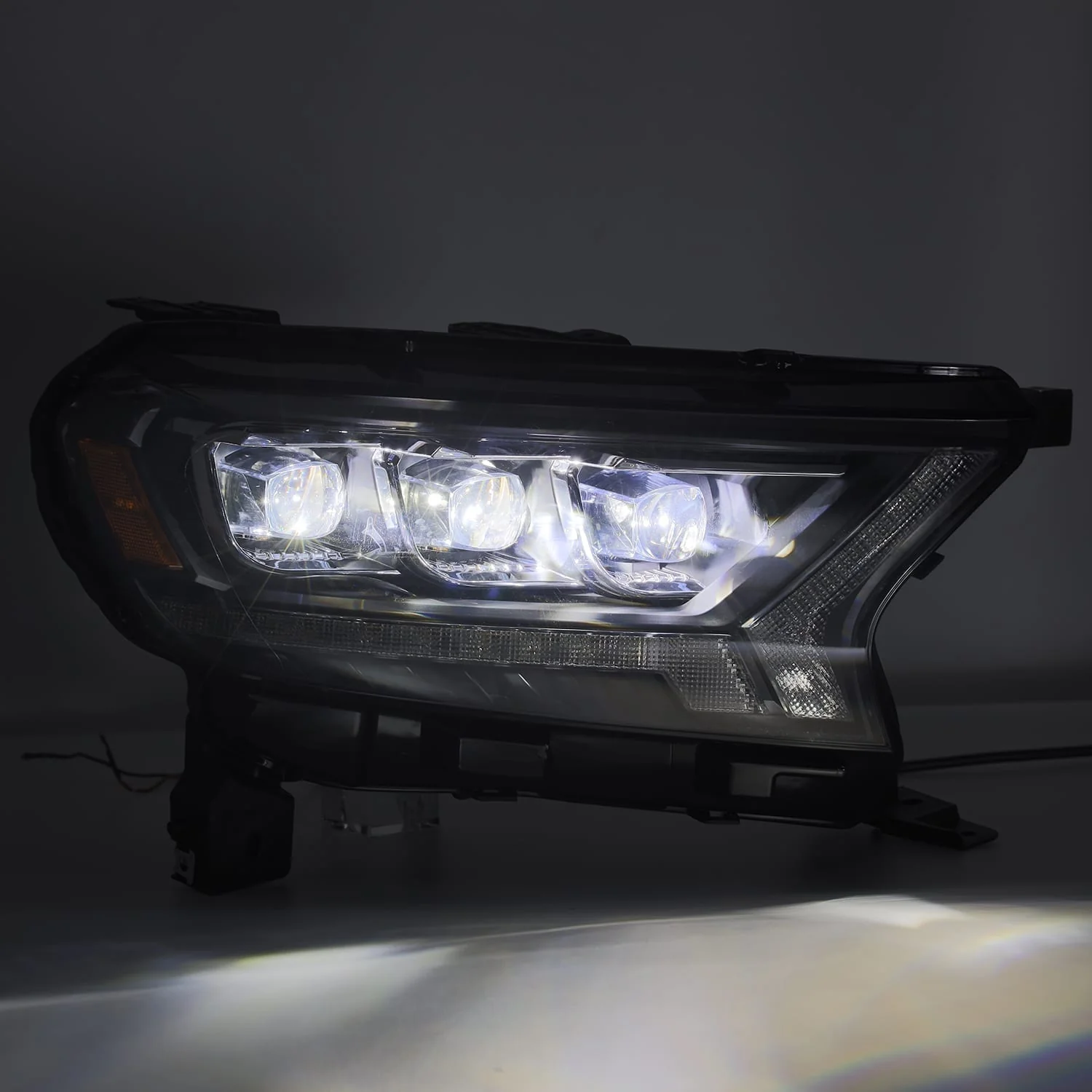 19-23 Ford Ranger NOVA-Series LED Projector Headlights Alpha-Black - Image 6