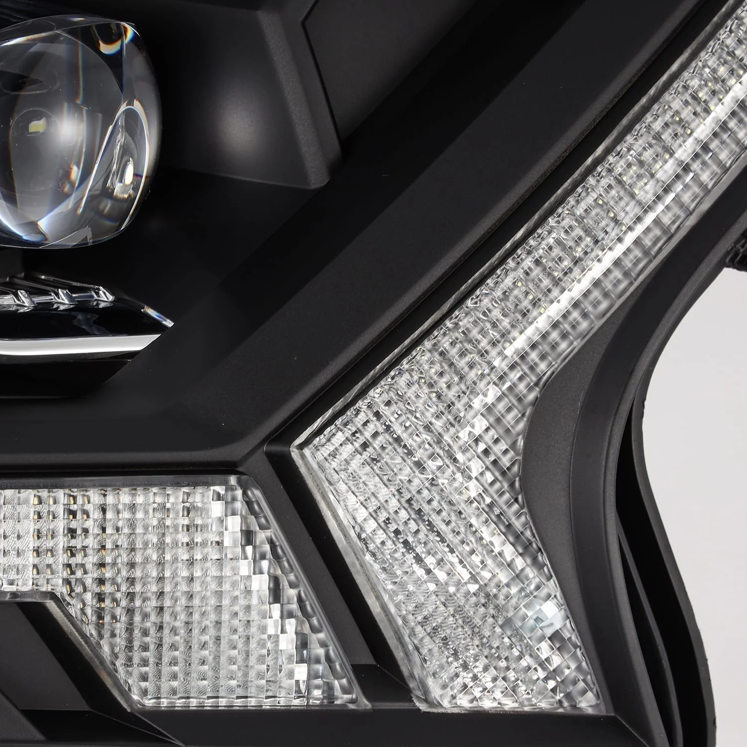 19-23 Ford Ranger NOVA-Series LED Projector Headlights Black - Image 4