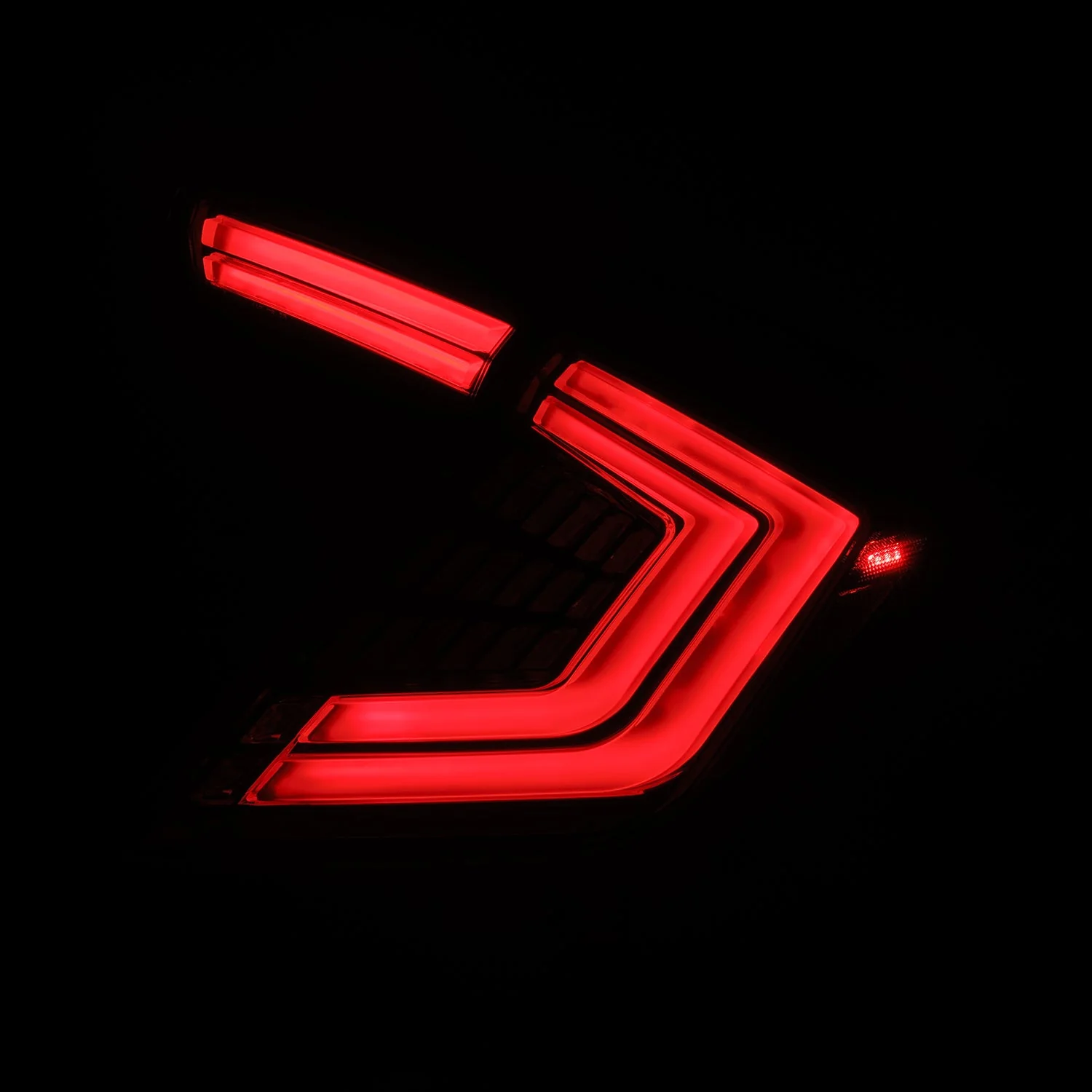 16-21 Honda Civic Hatchback NOVA-Series Prismatic LED Tail Lights Clear Smoke - Image 8
